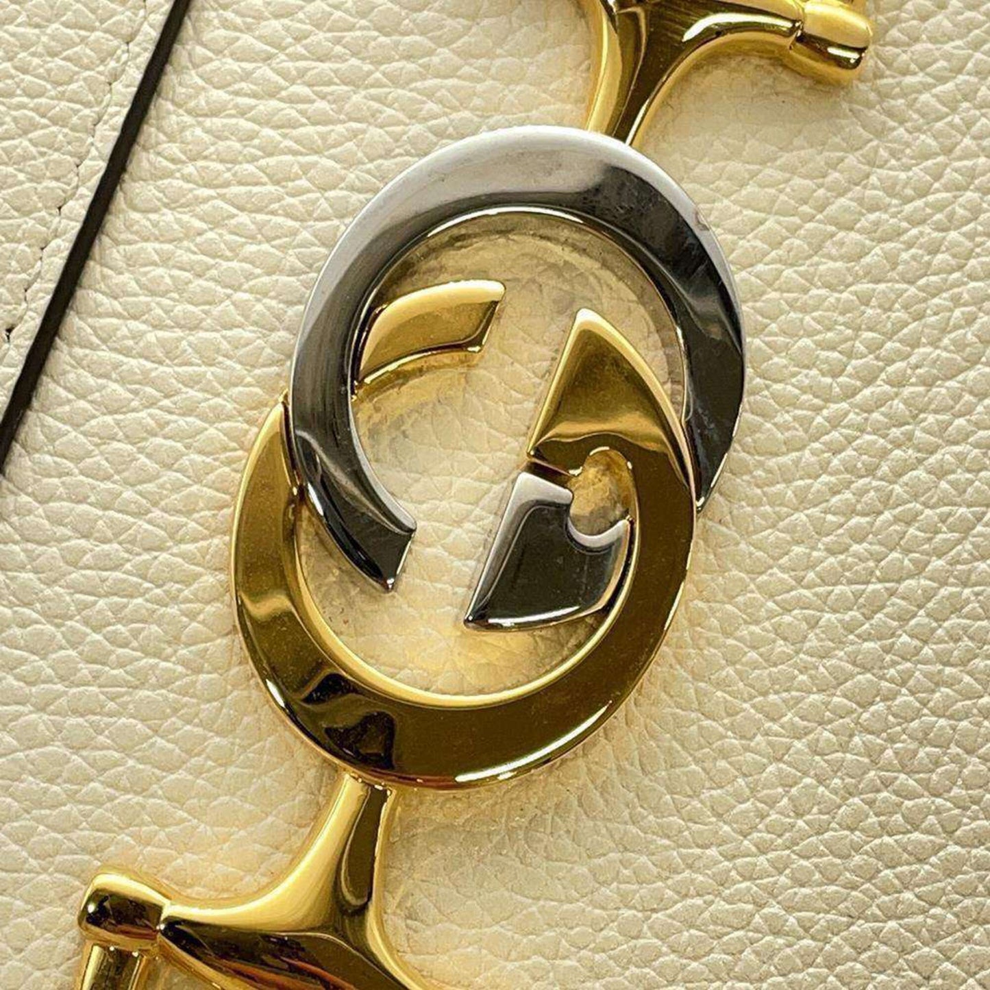 Gucci Ivory Leather Handbag Shoulder Bag