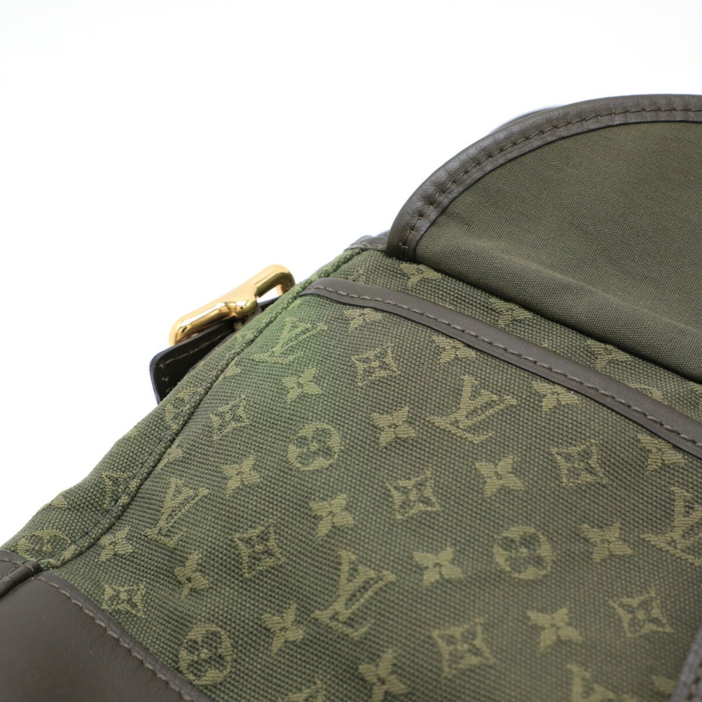 Louis Vuitton Green Tst Khaki Canvas Leather Shoulder Bag