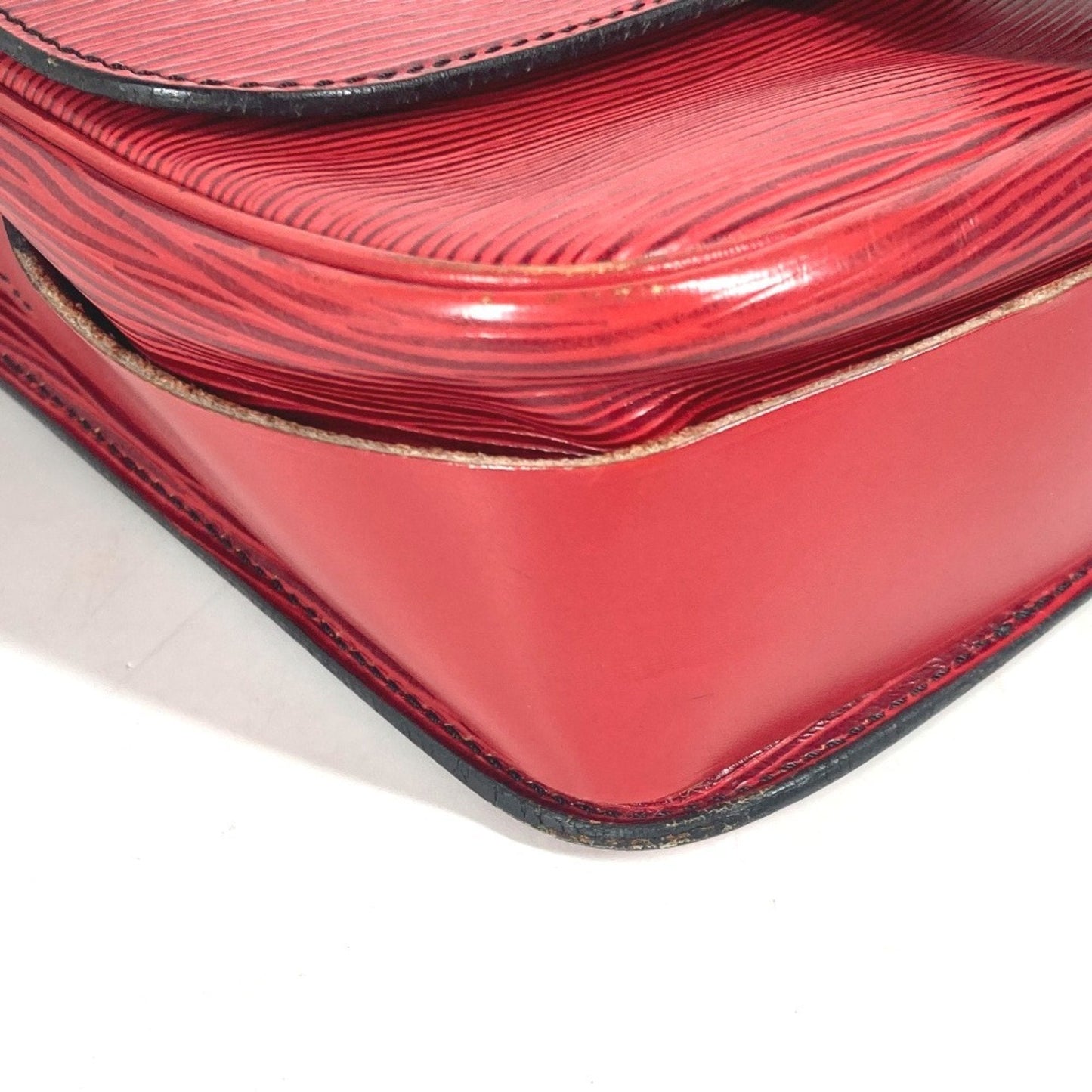 Louis Vuitton Red Color Epi Leather Pochette Shoulder Bag