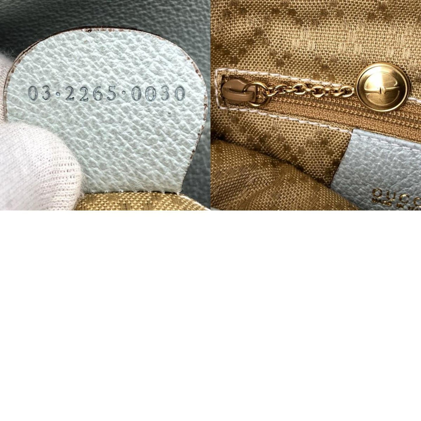 Gucci Blue Suede Leather Backpack