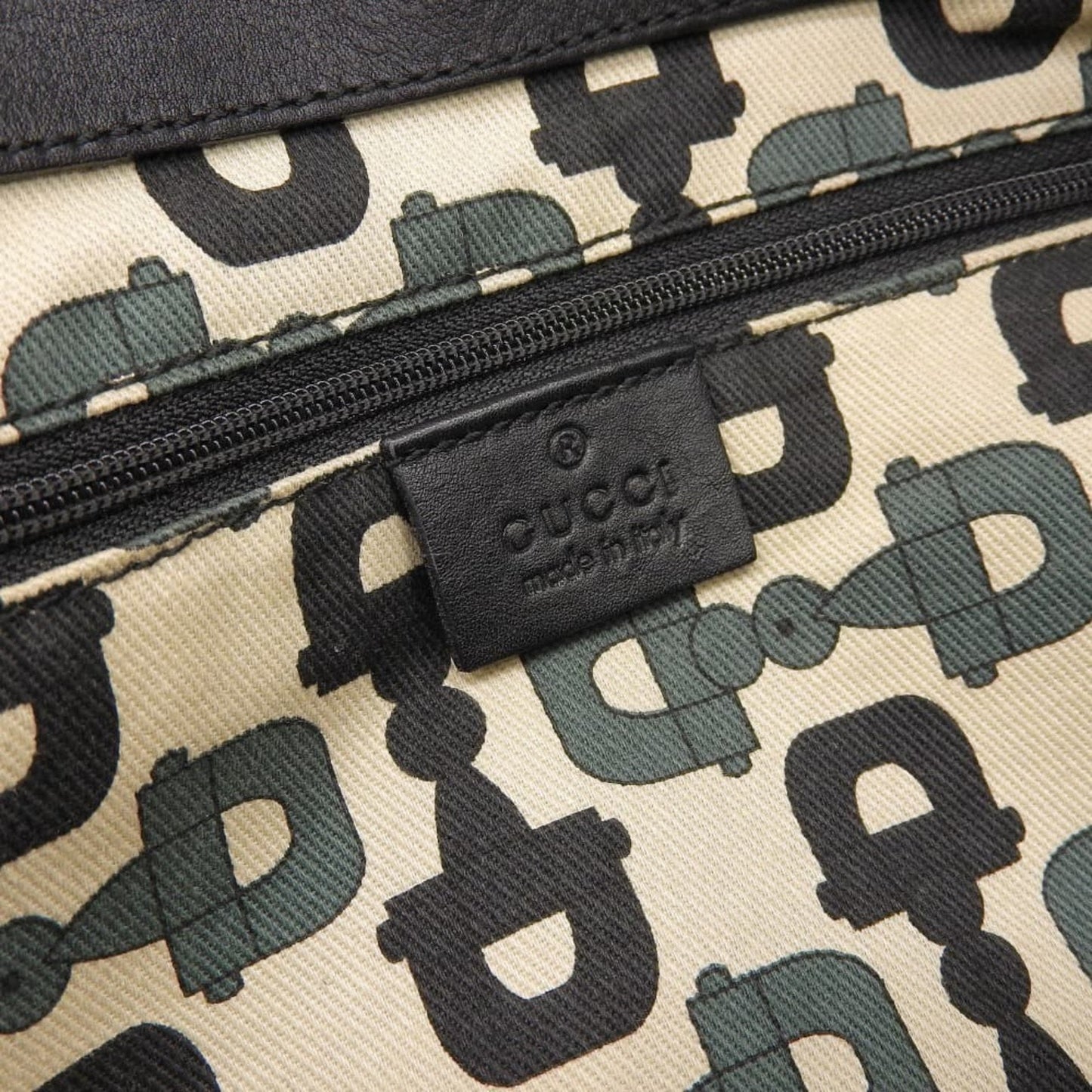 Gucci Black Leather Boston Bag Handbag