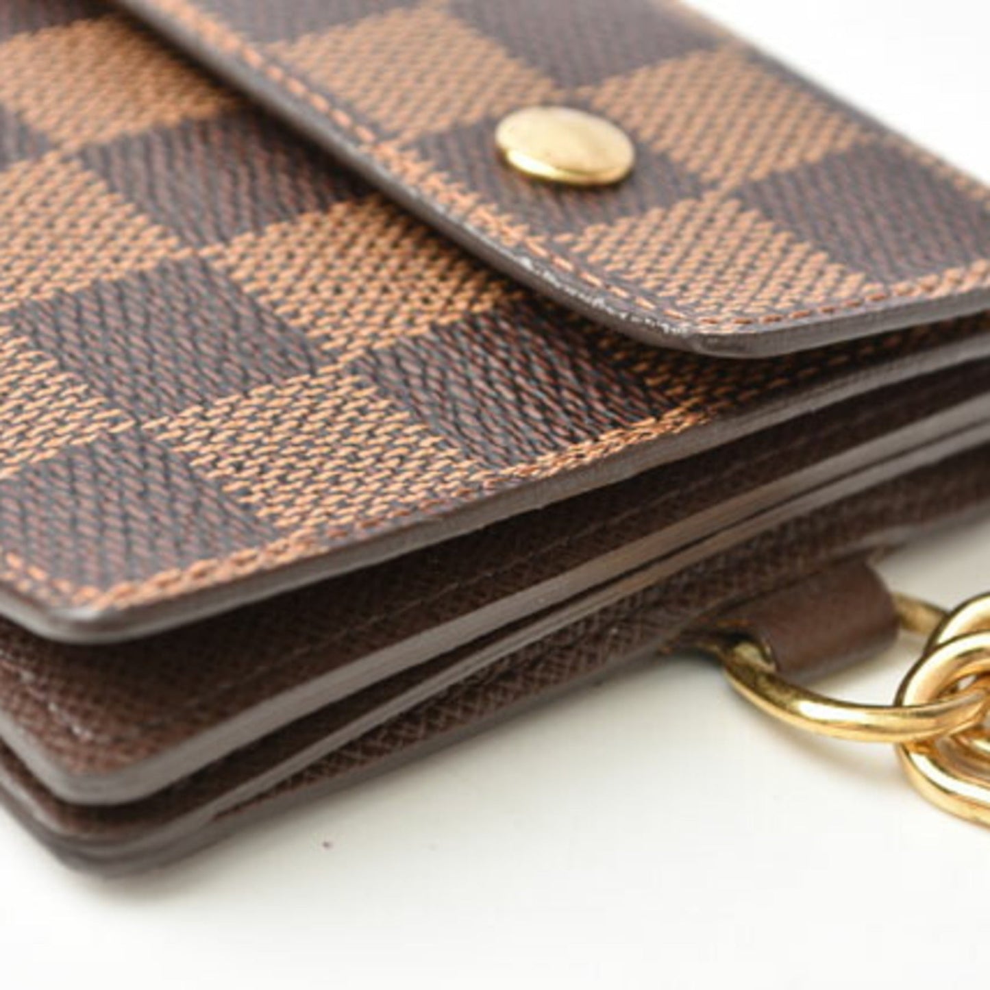 Louis Vuitton Damier Damier Canvas Damier Canvas Chain/Shoulder Wallet