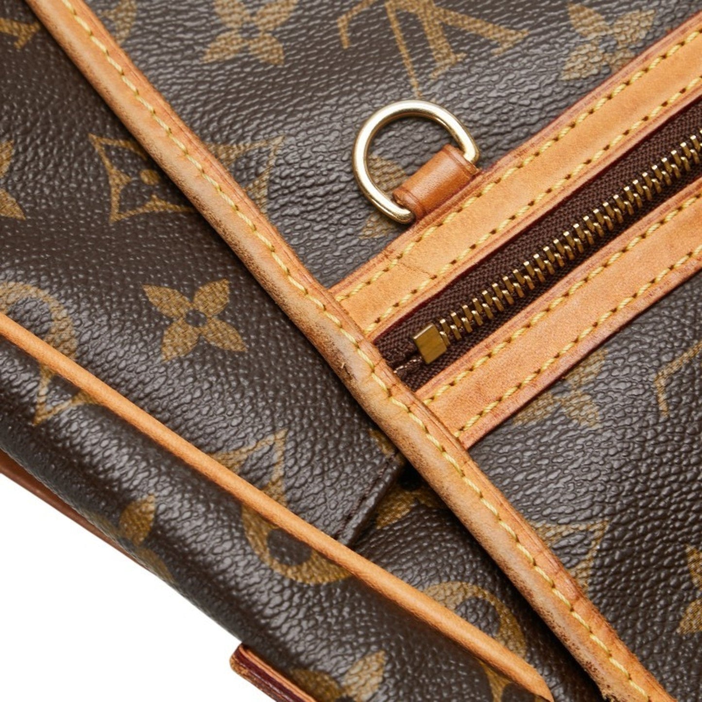 Louis Vuitton Monogram Brown Pvc Leather Shoulder Bag