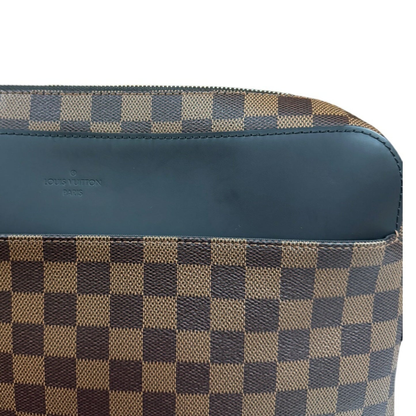 Louis Vuitton Black Brown Damier Canvas Shoulder Bag