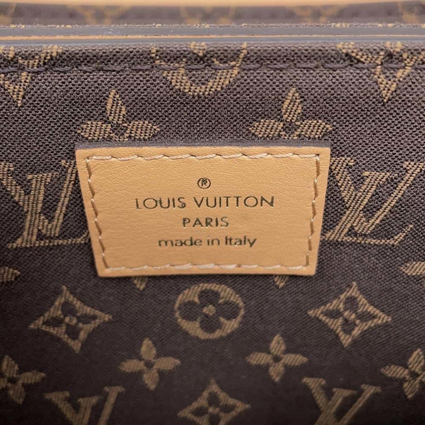 Louis Vuitton Camel Leather Shoulder Bag