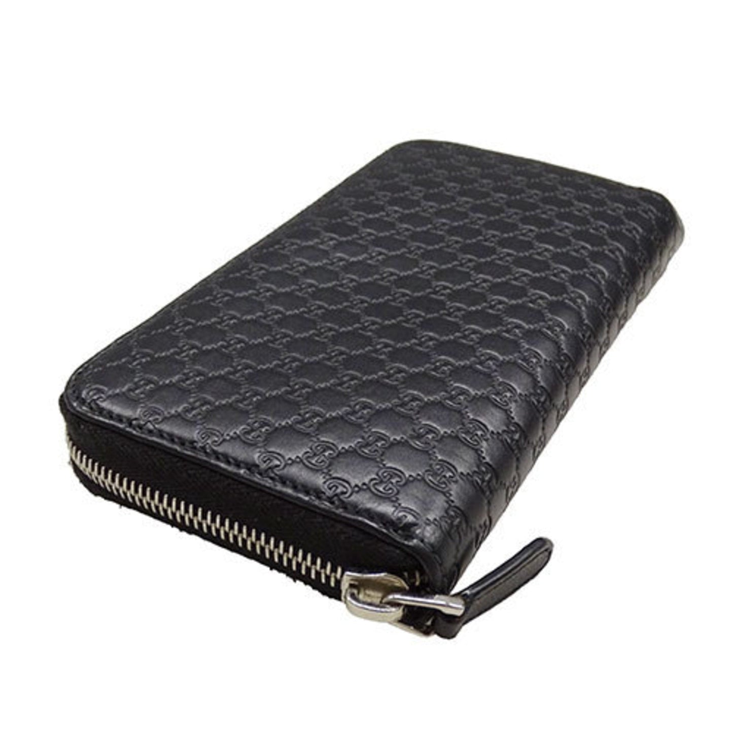 Gucci Black Leather Long Wallet (Bi-Fold)