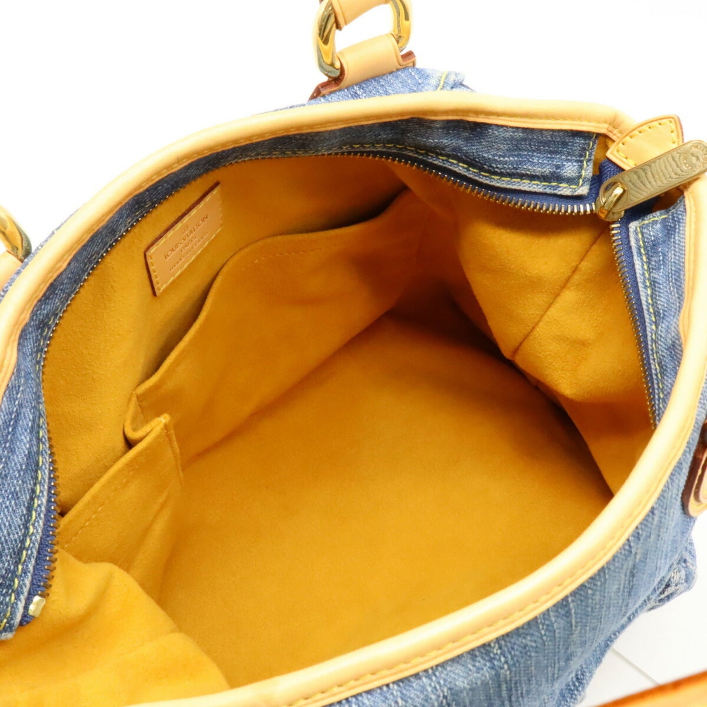 Louis Vuitton Blue Monogram Denim Handbag Shoulder Bag Tote Bag