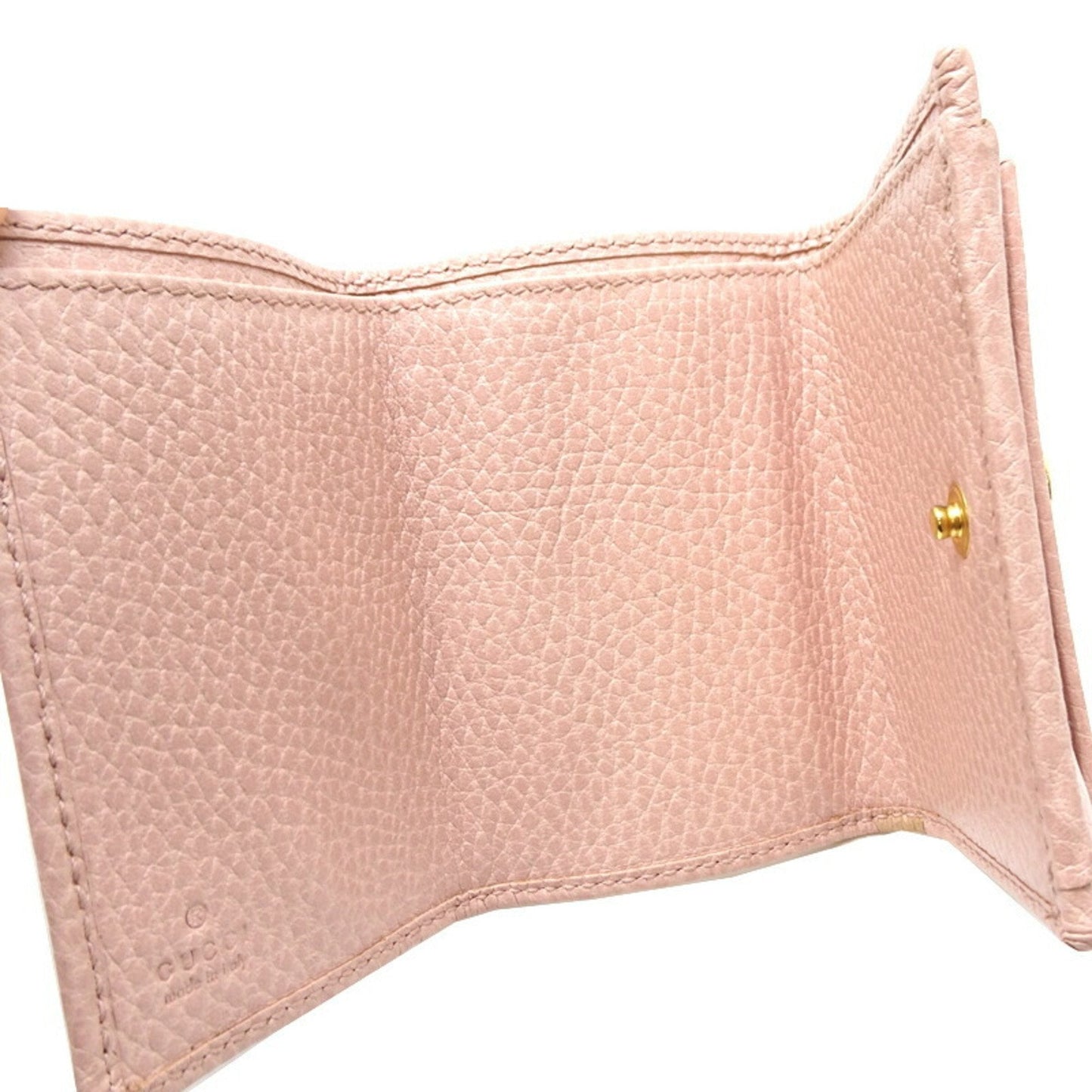 Gucci Pink Leather Wallet (Tri-Fold)