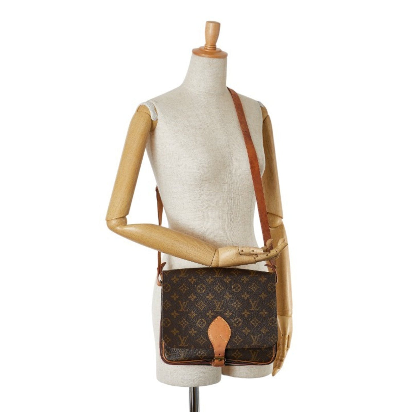 Louis Vuitton Brown Pvc Leather Shoulder Bag