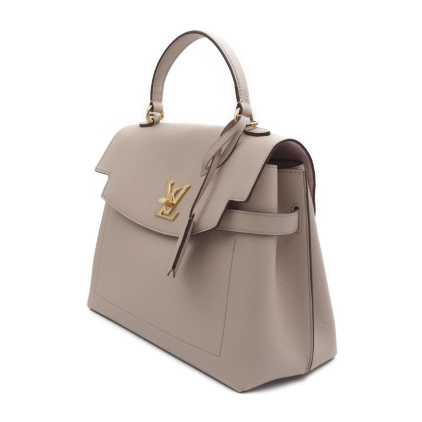 Louis Vuitton Grayish Leather Handbag Shoulder Bag Tote Bag