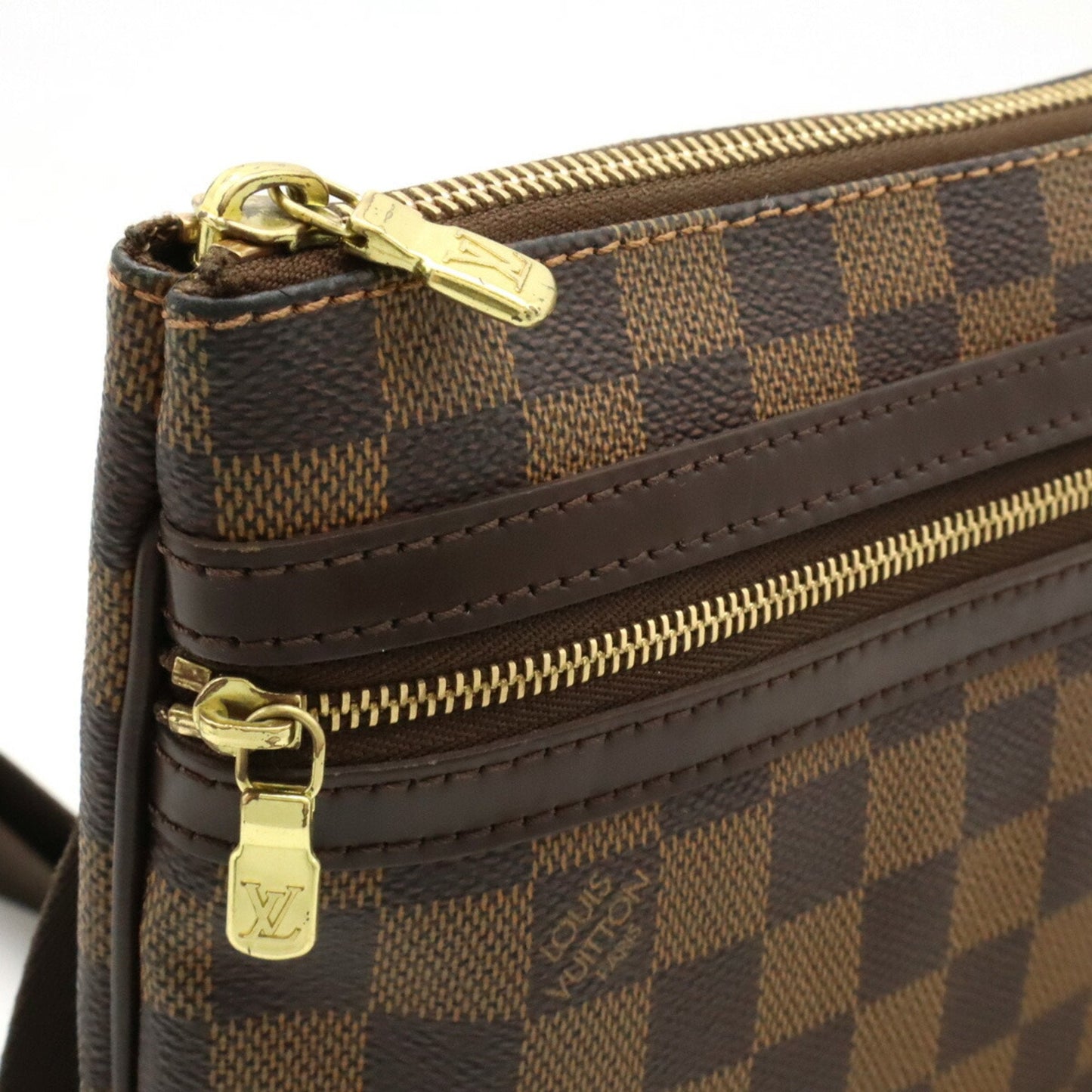 Louis Vuitton Brown Pvc Pochette Shoulder Bag