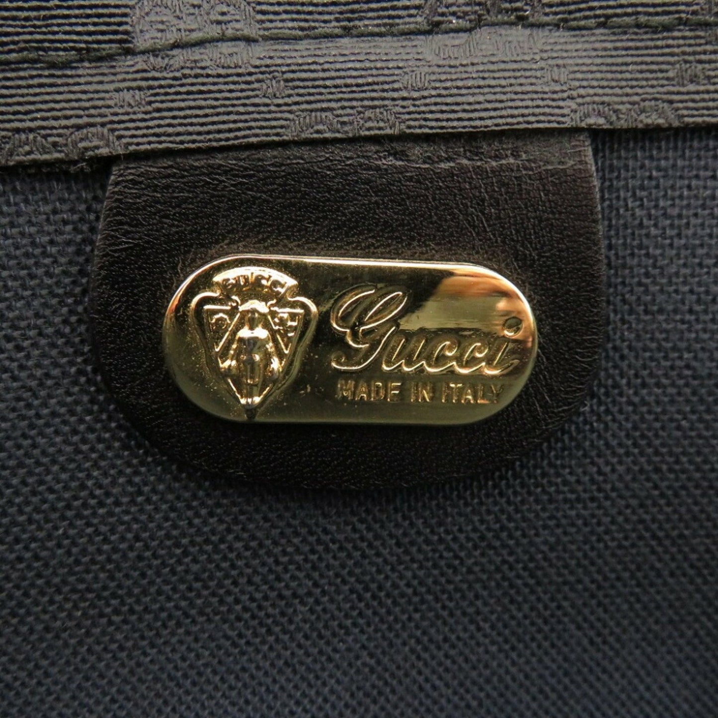 Gucci Black Pvc Tote Bag