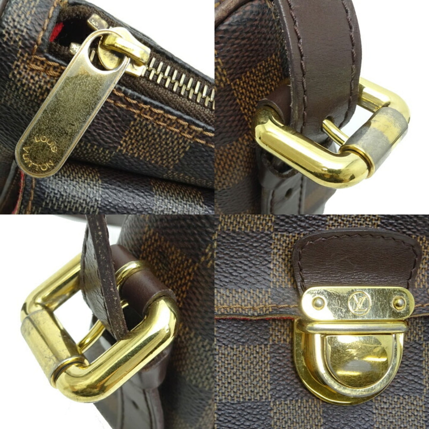 Louis Vuitton Brown Ebene Damier Canvas Shoulder Bag