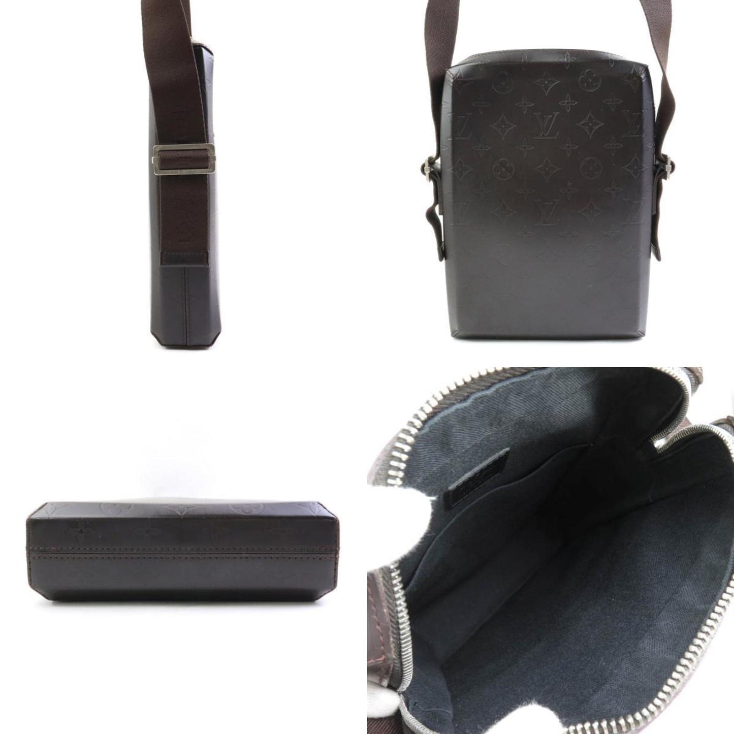 Louis Vuitton Dark Brown Leather Shoulder Bag