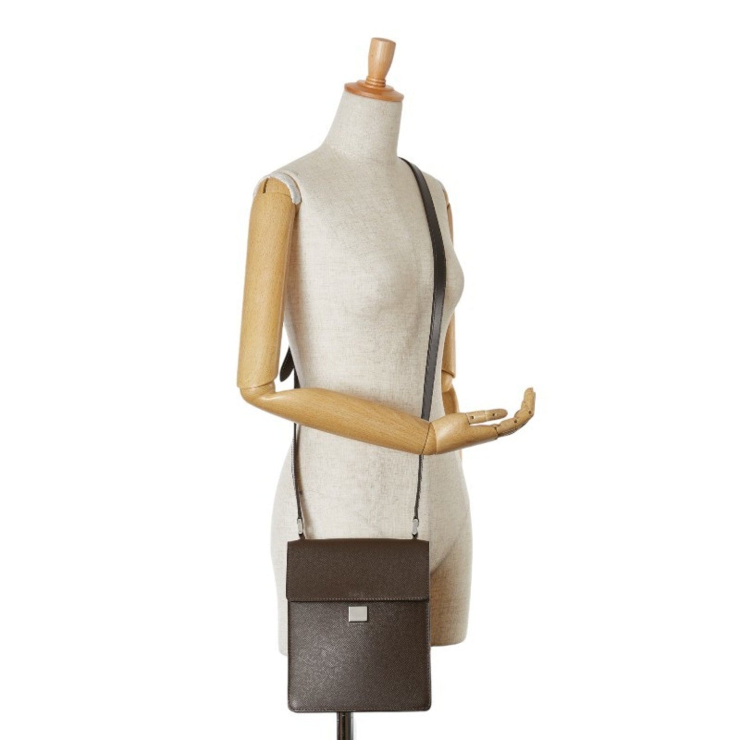 Louis Vuitton Brown Grizzly Leather Pochette Shoulder Bag