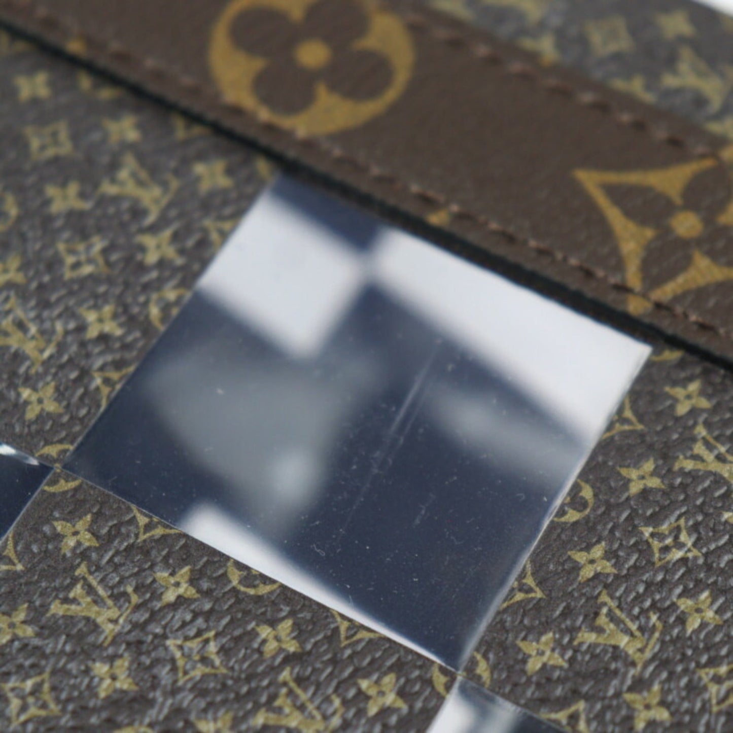 Louis Vuitton Brown Clear Monogram Monogram Shoulder Bag Tote Bag