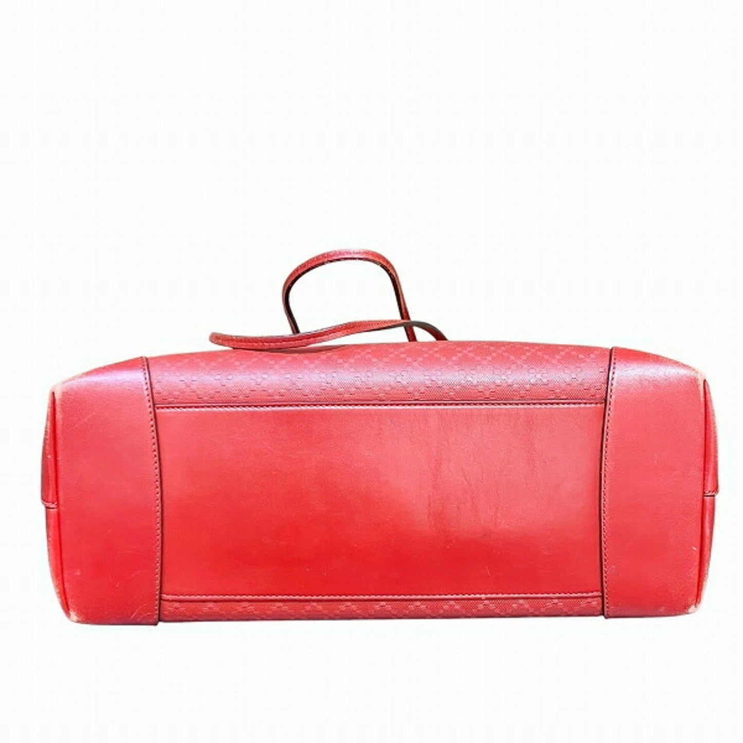 Gucci Diamante Red Color Leather Handbag Tote Bag