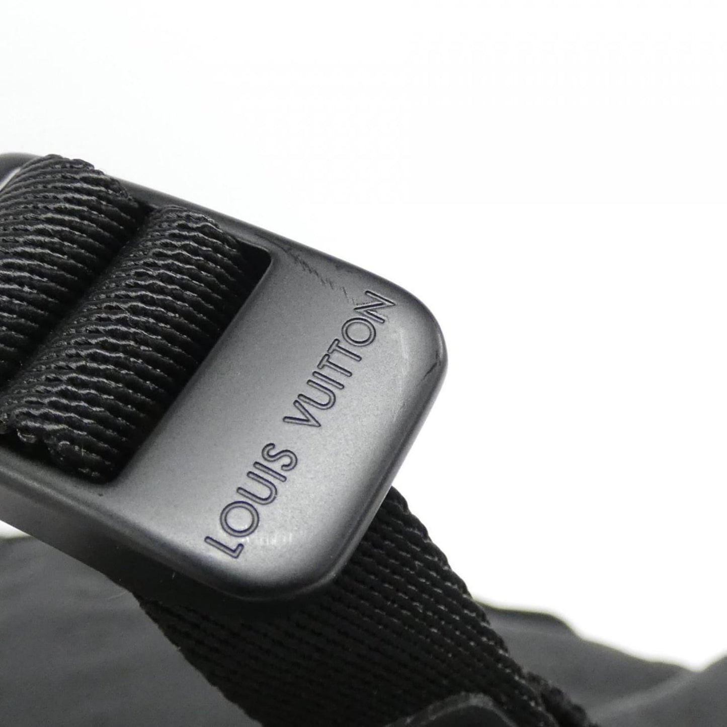 Louis Vuitton Black Leather Backpack