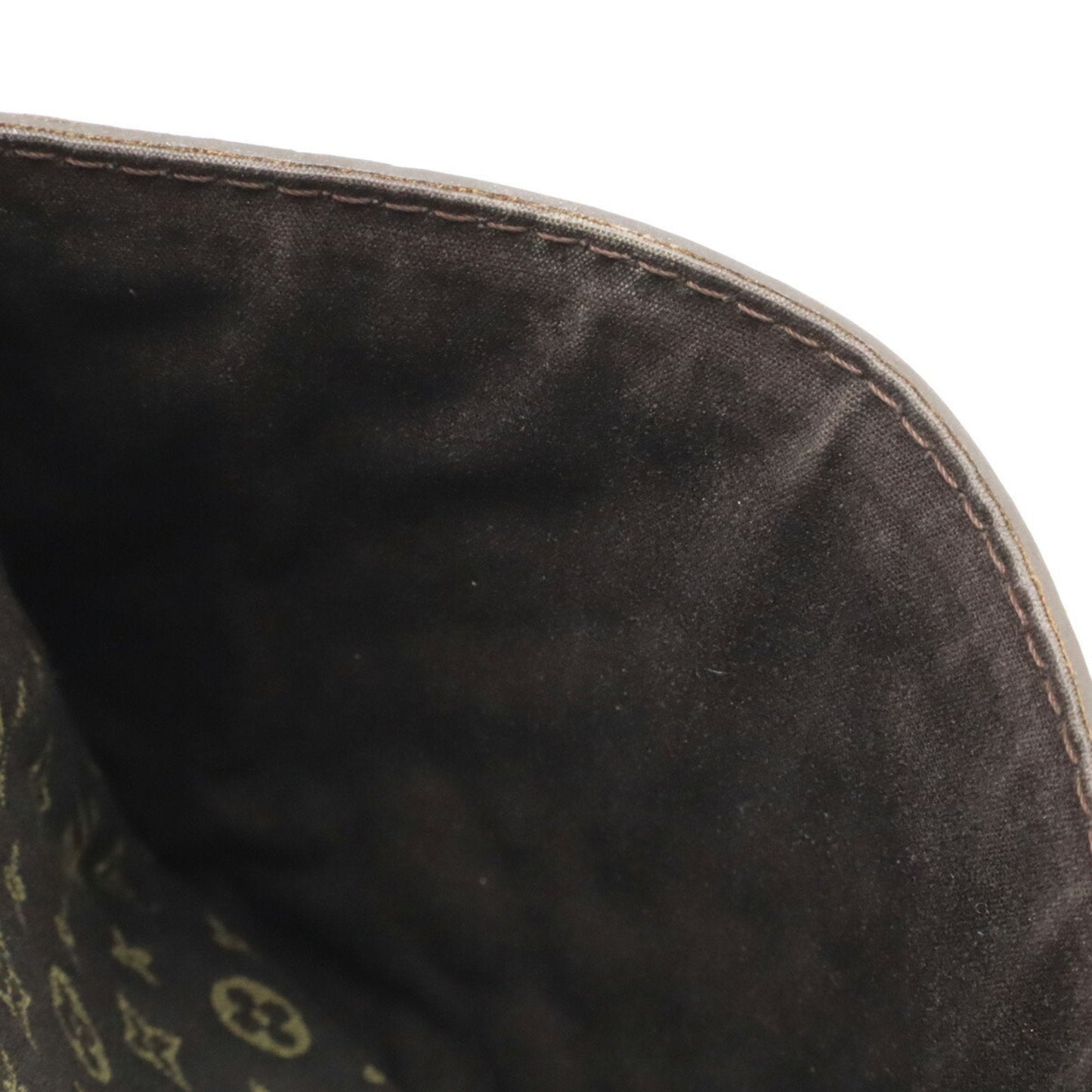 Louis Vuitton Brown Ebene Canvas Leather Pochette Shoulder Bag