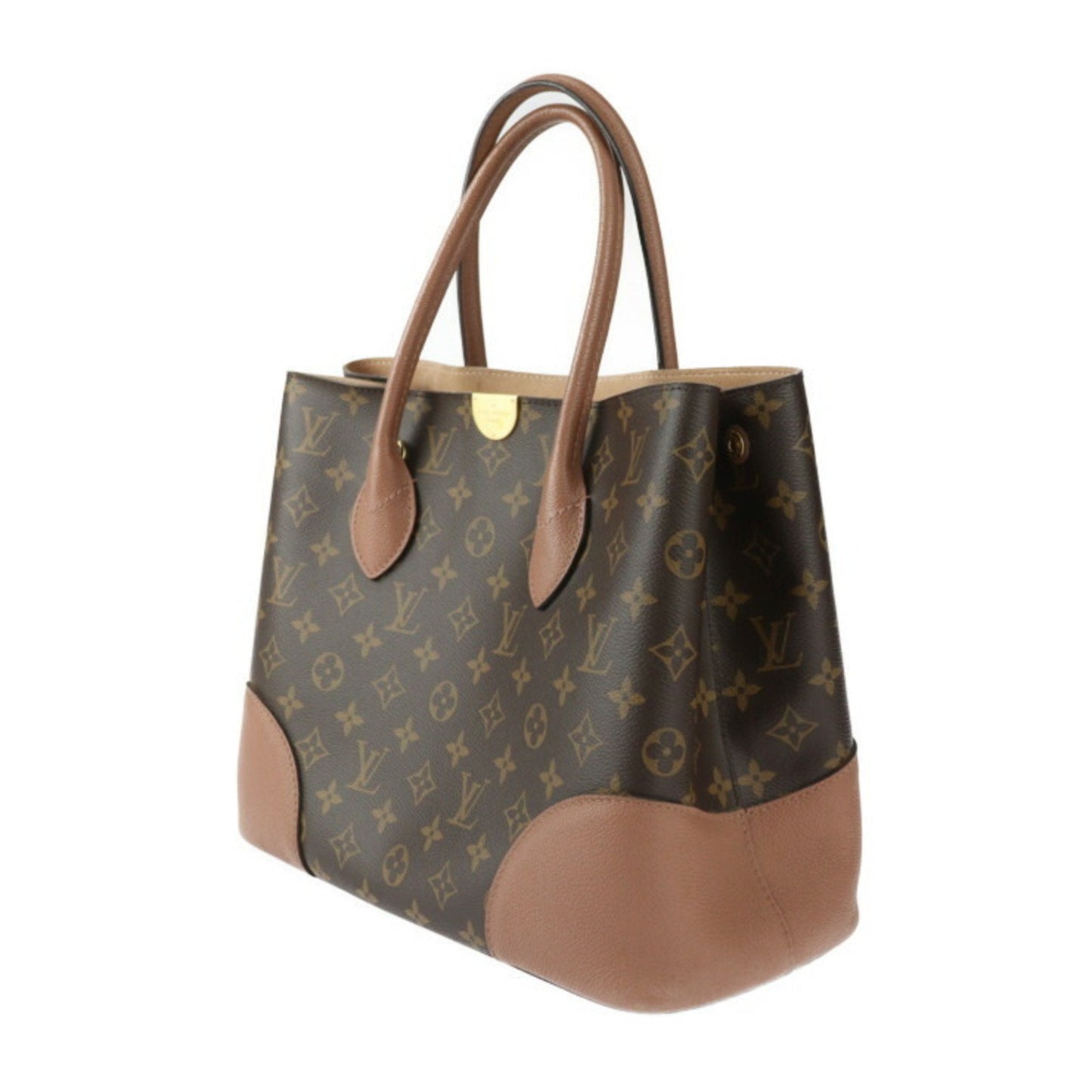 Louis Vuitton Brown Monogram Leather Handbag Shoulder Bag Tote Bag