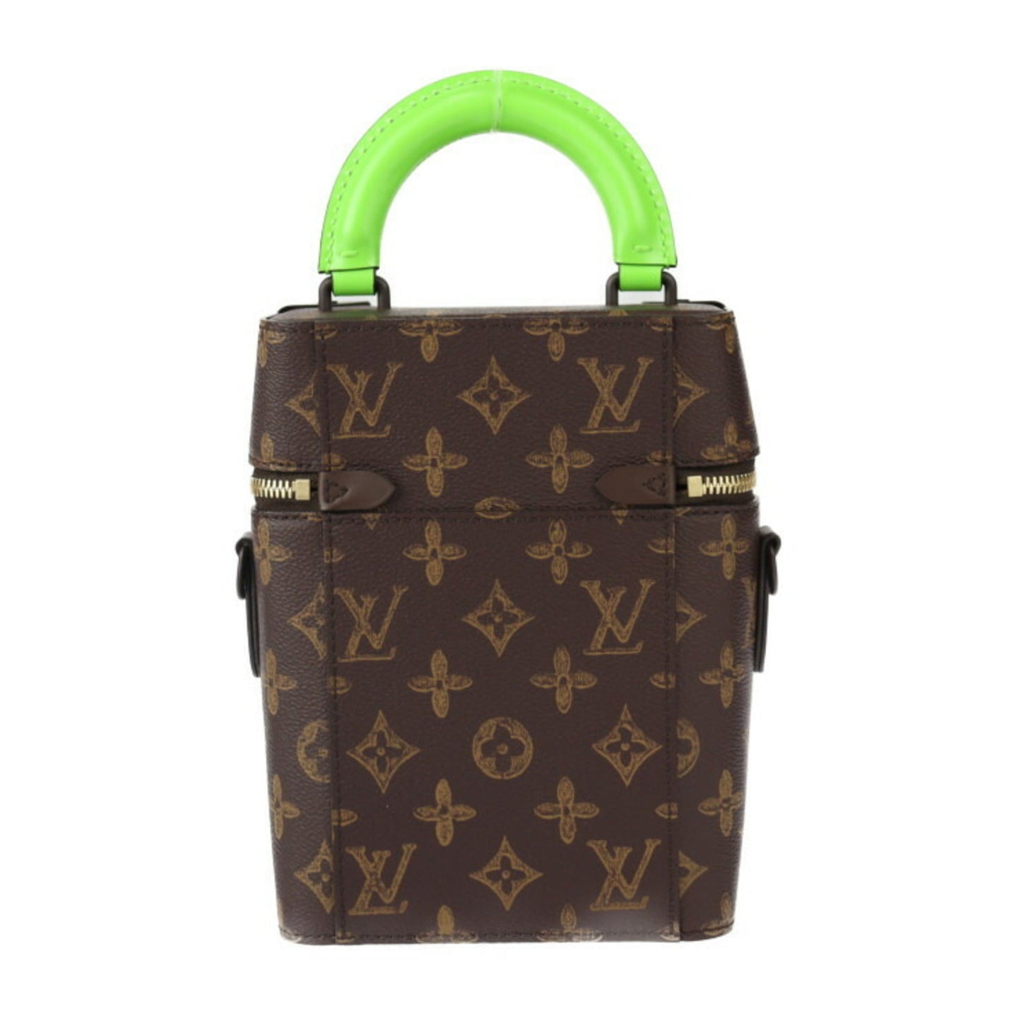Louis Vuitton Brown Green Monogram Monogram Leather Handbag Shoulder Bag Tote Bag