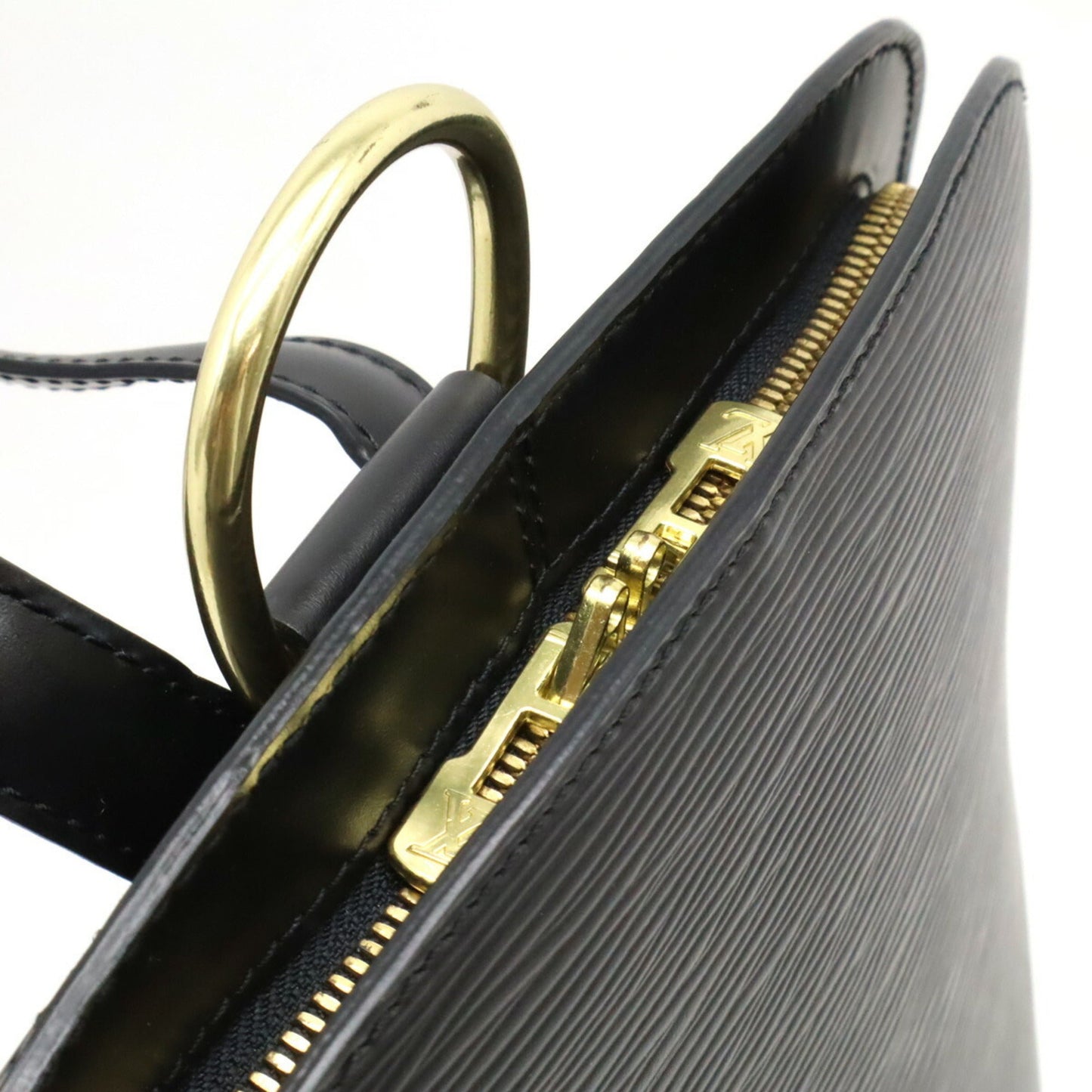 Louis Vuitton Black Noir Epi Leather Backpack Shoulder Bag