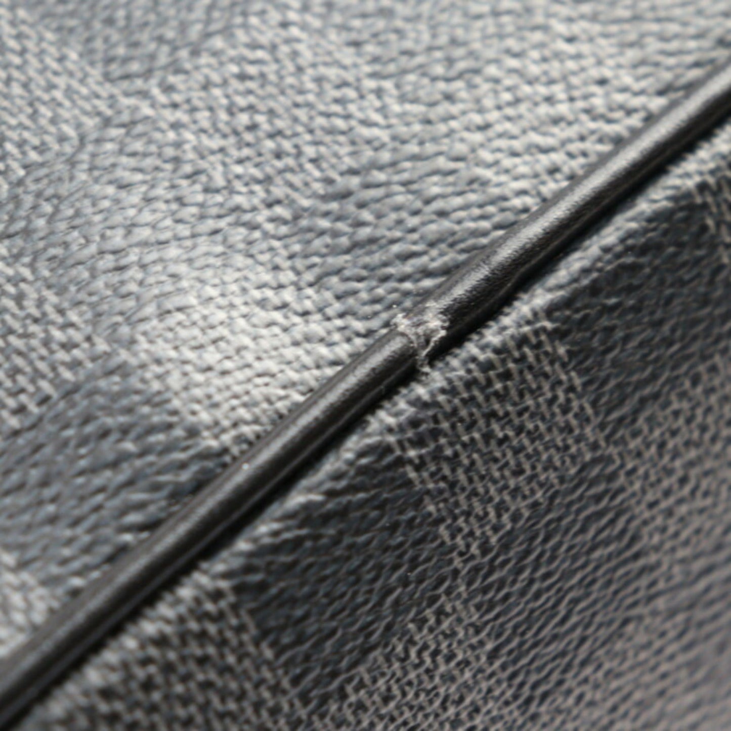 Louis Vuitton Black Gray Damier Graphite Leather Shoulder Bag