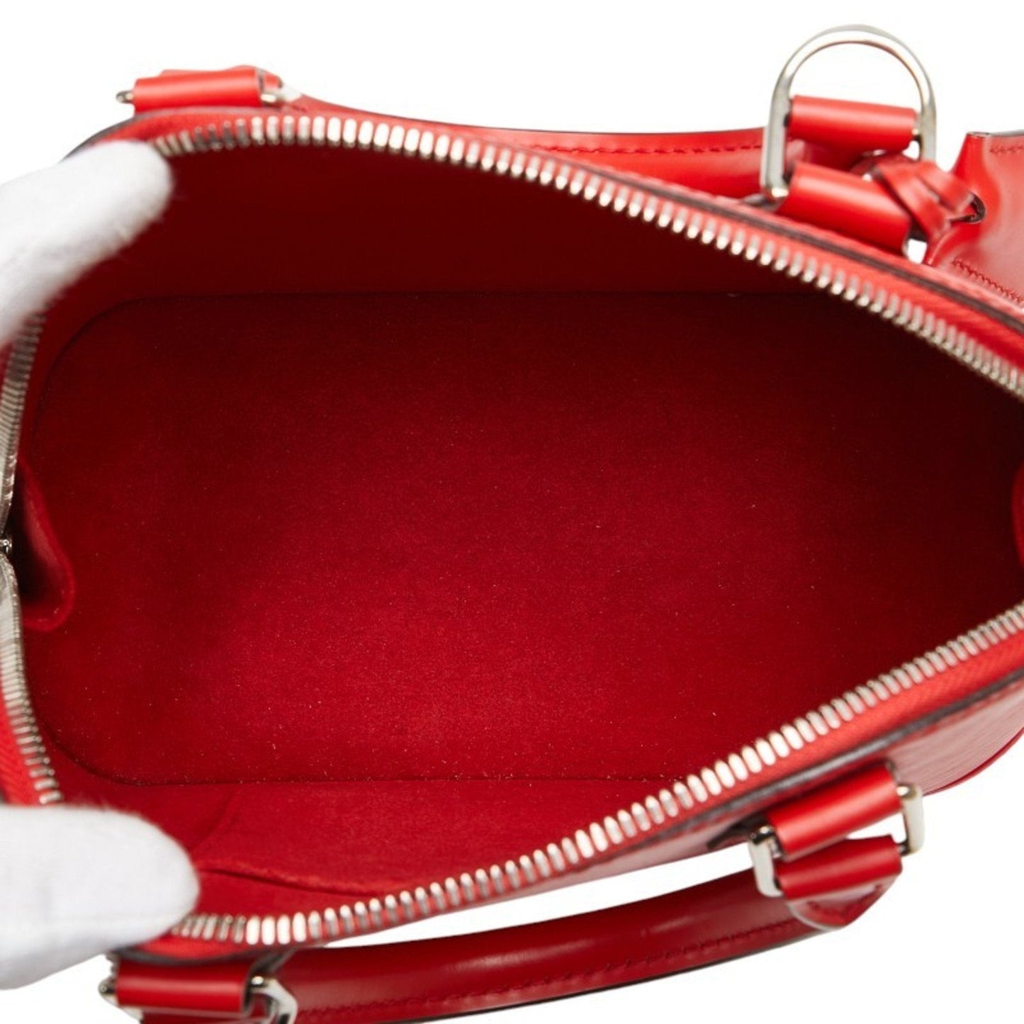 Louis Vuitton Coquelicots Red Color Leather Handbag Shoulder Bag