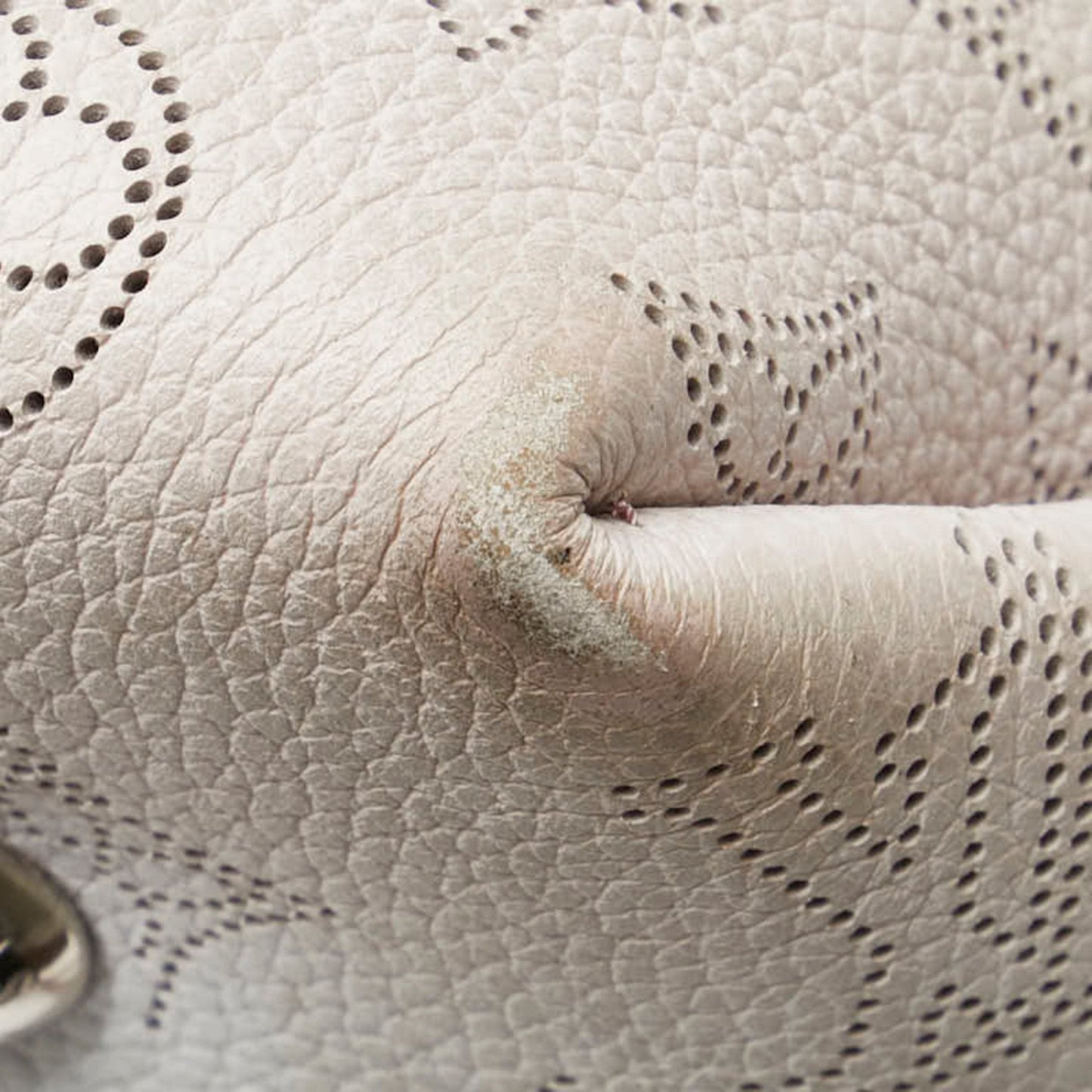Louis Vuitton Mahina Magnolia Leather Handbag Shoulder Bag