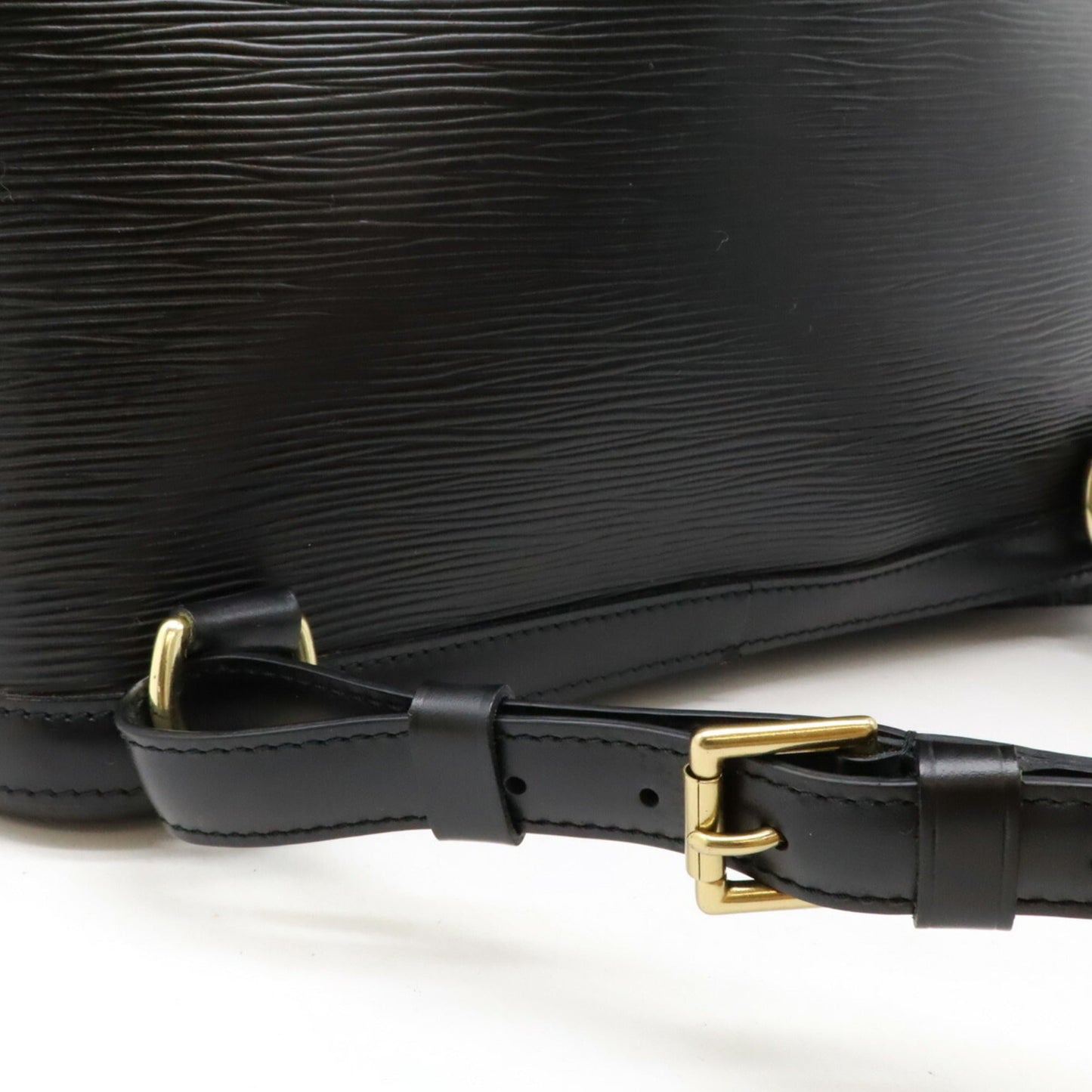 Louis Vuitton Black Noir Epi Leather Backpack Shoulder Bag