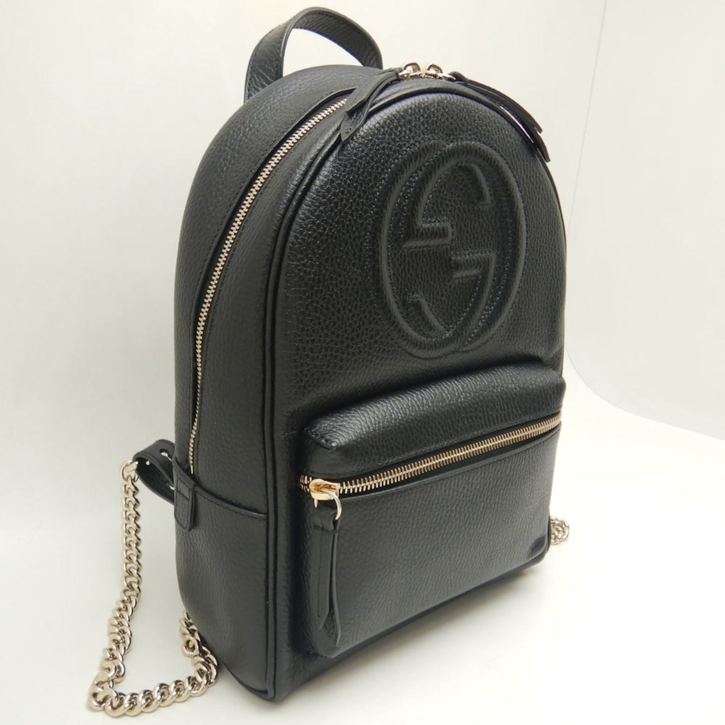 Gucci Soho Black Leather Backpack