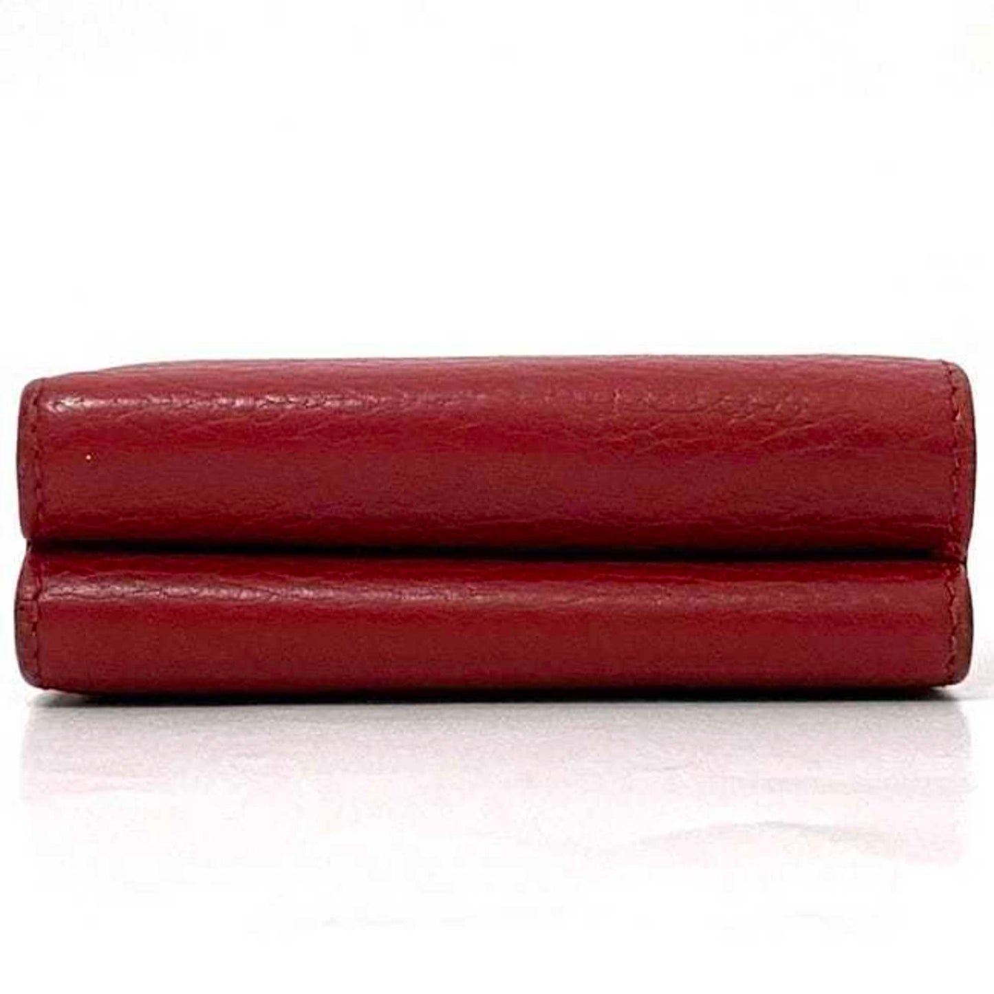 Gucci Red Color Leather Wallet (Tri-Fold)