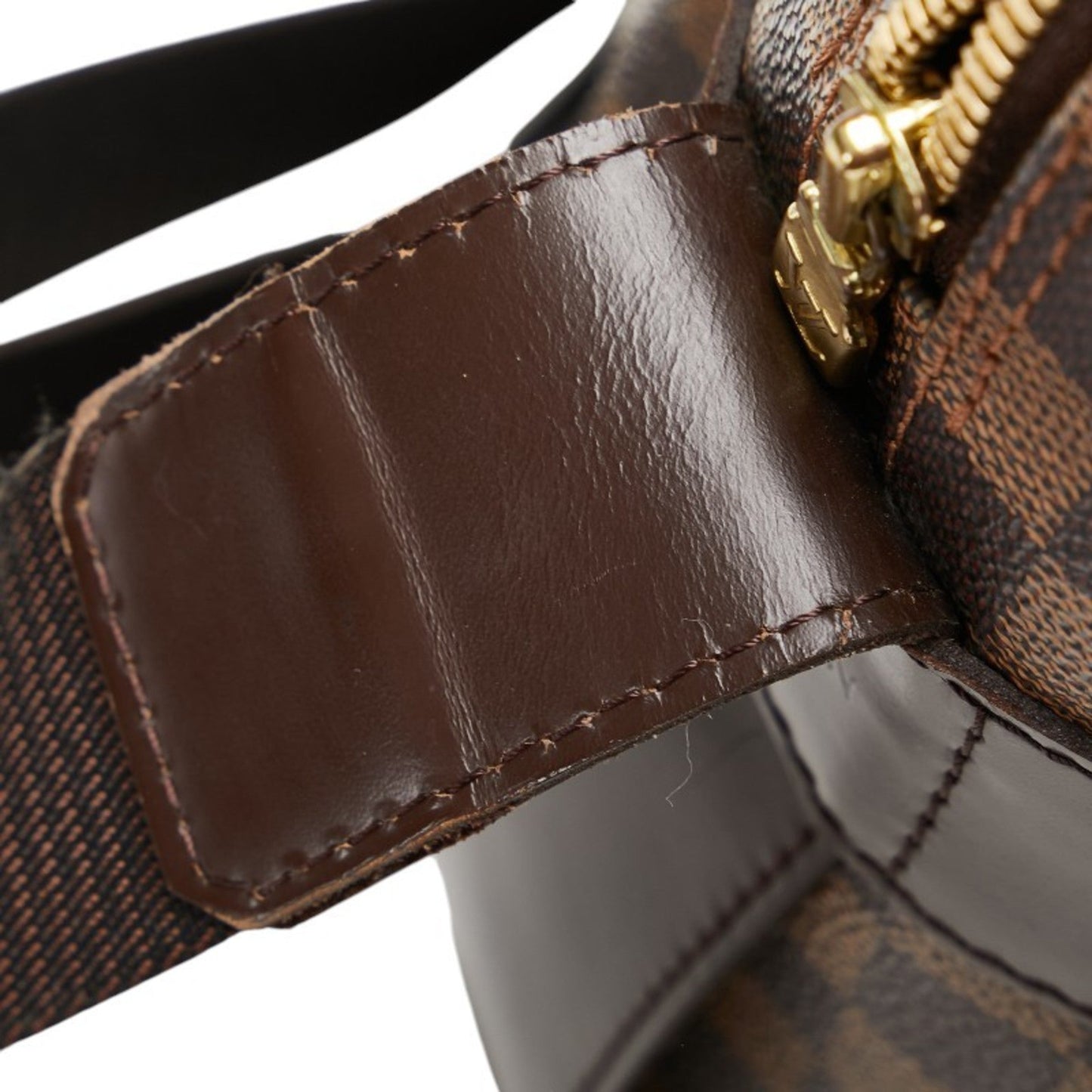 Louis Vuitton Brown Pvc Leather Shoulder Bag