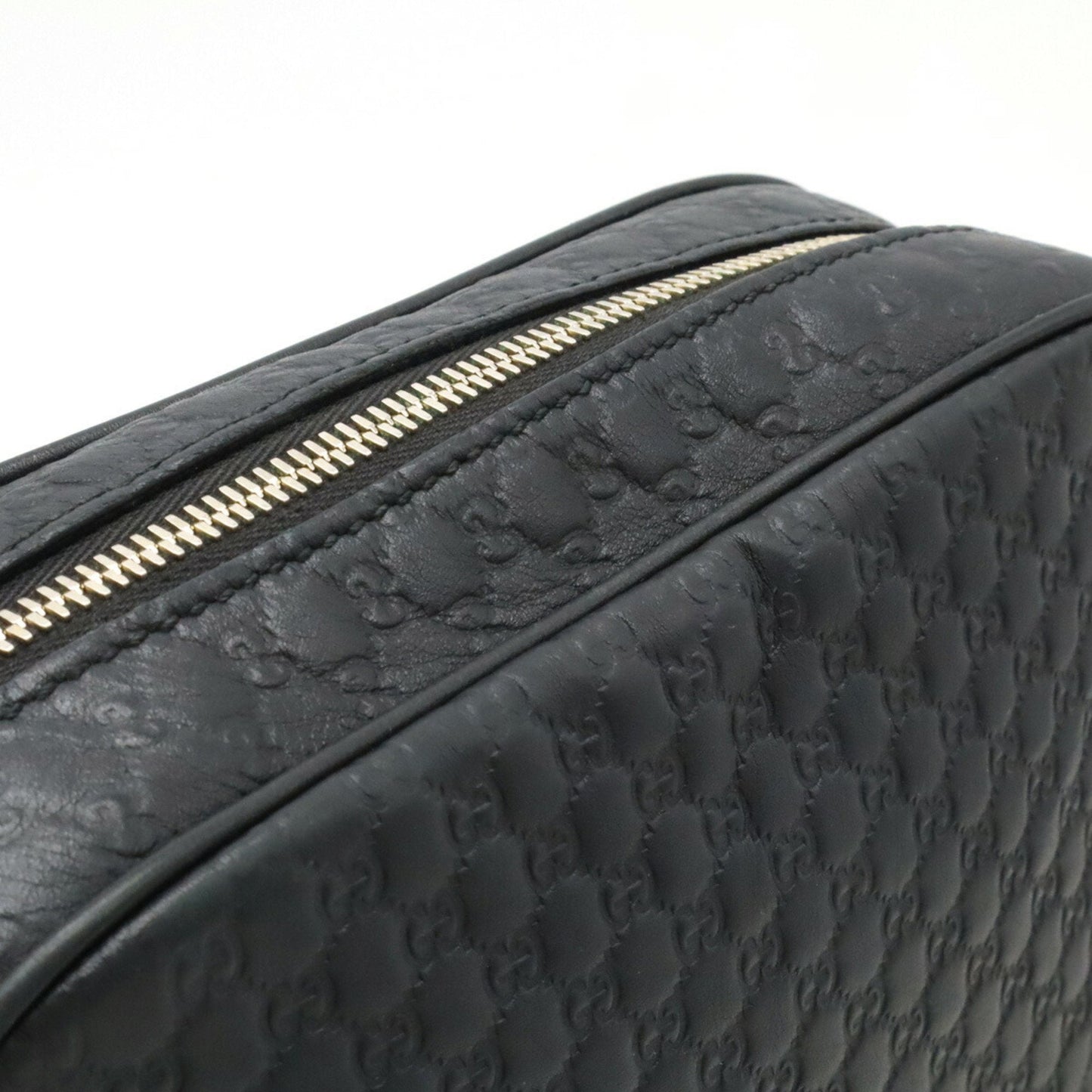 Gucci Black Leather Pochette Shoulder Bag