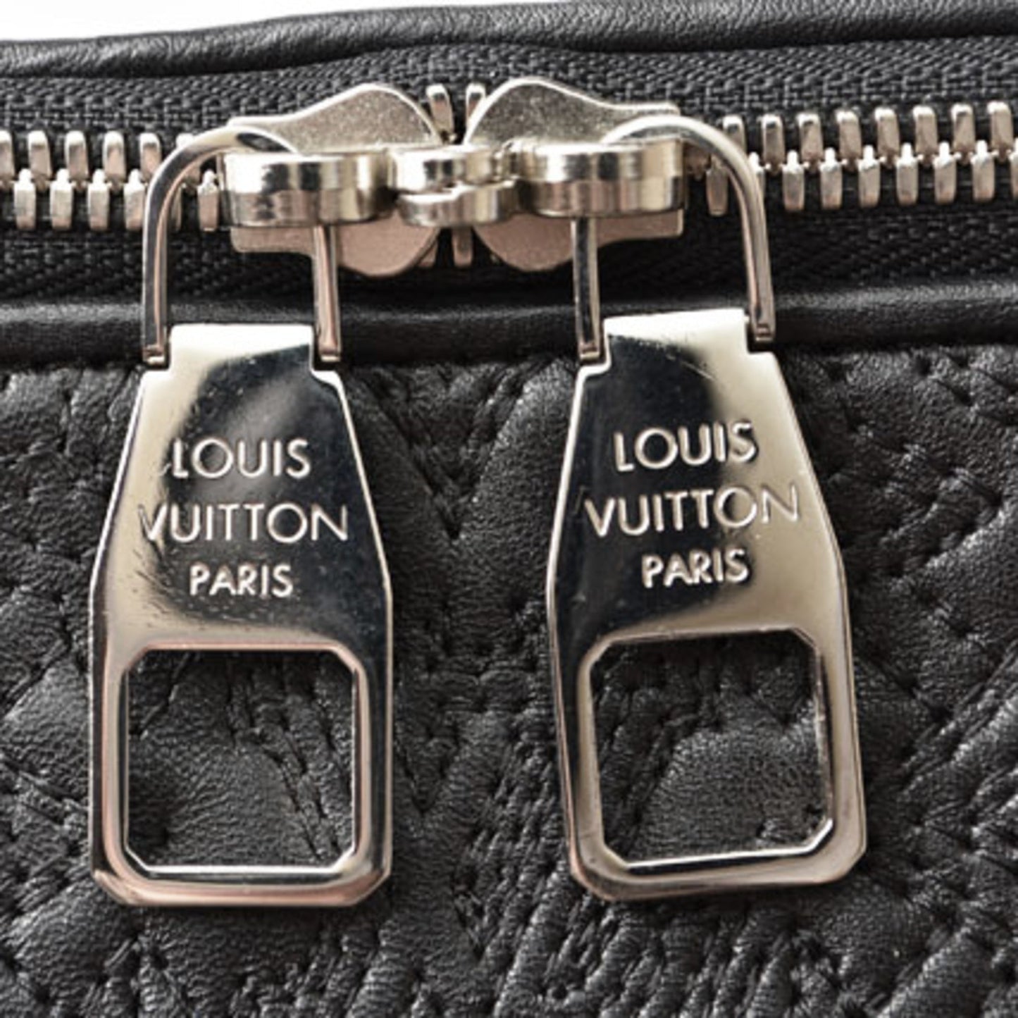 Louis Vuitton Monogram Antheia Black Silver Leather Handbag Shoulder Bag