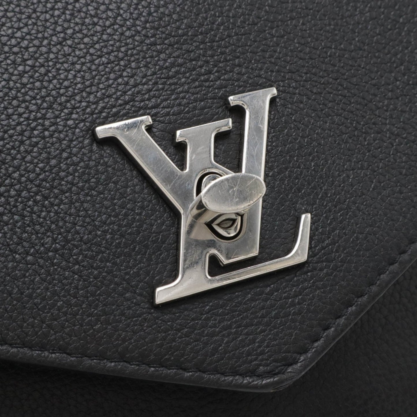Louis Vuitton Noir Leather Shoulder Bag
