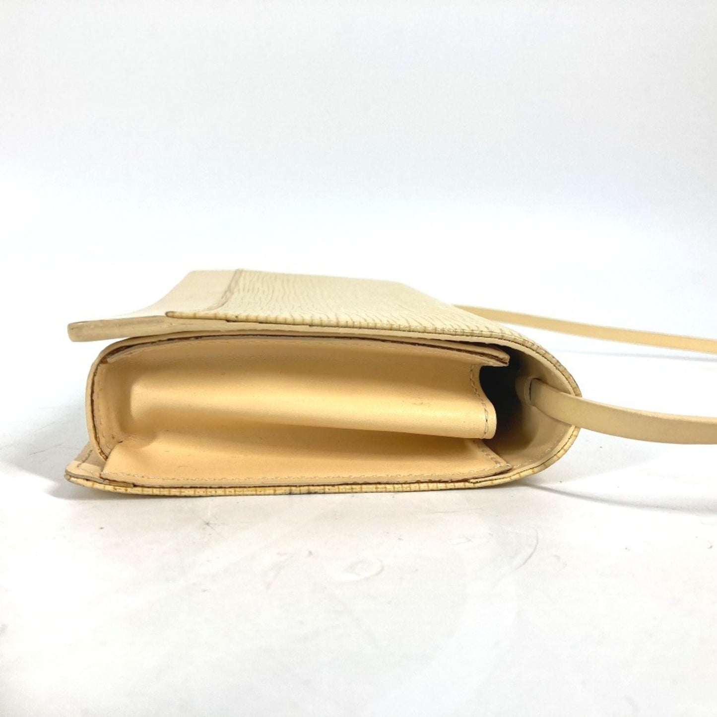 Louis Vuitton Vanilla Yellow Epi Leather Clutch Bag Pouch Shoulder Bag