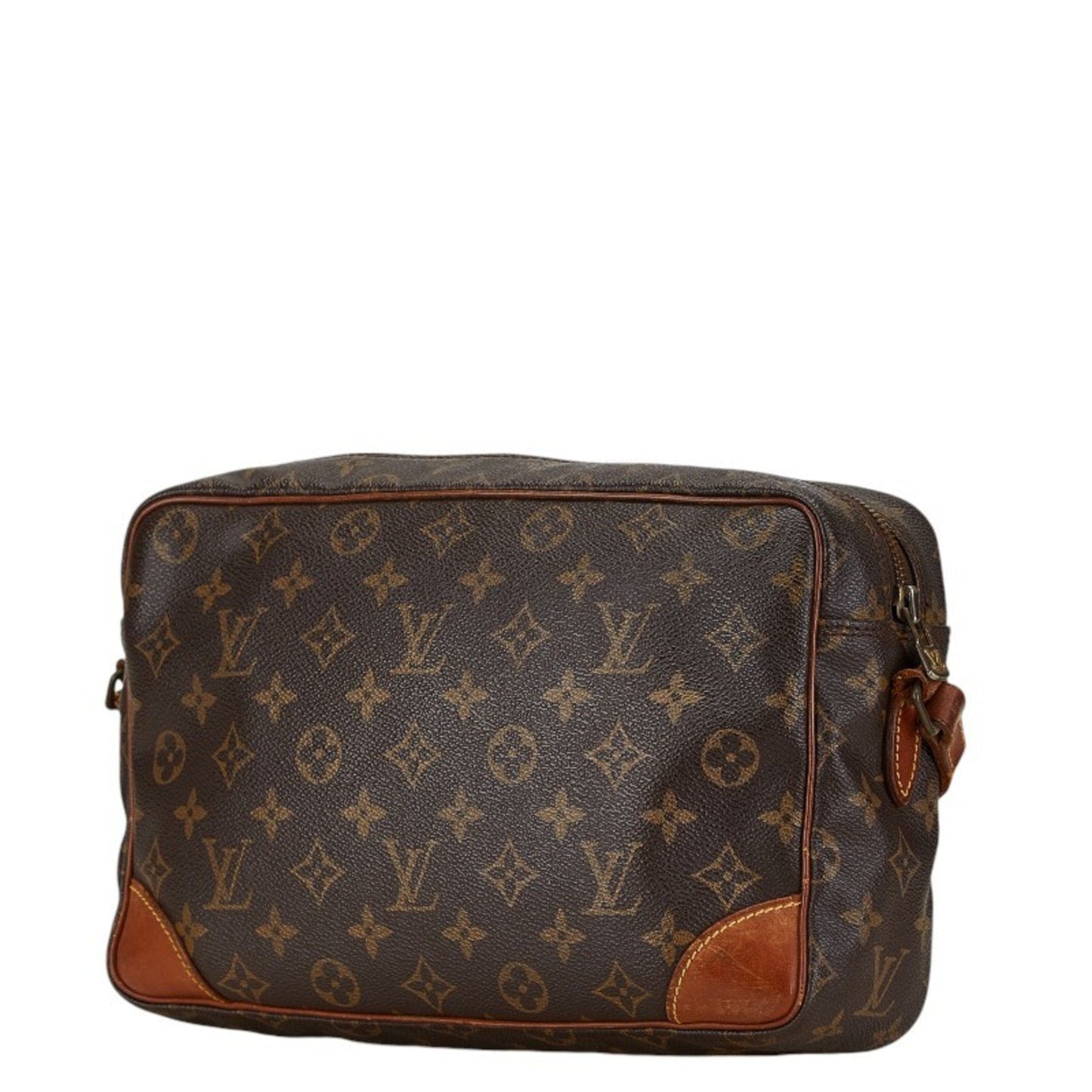 Louis Vuitton Brown Pvc Leather Shoulder Bag