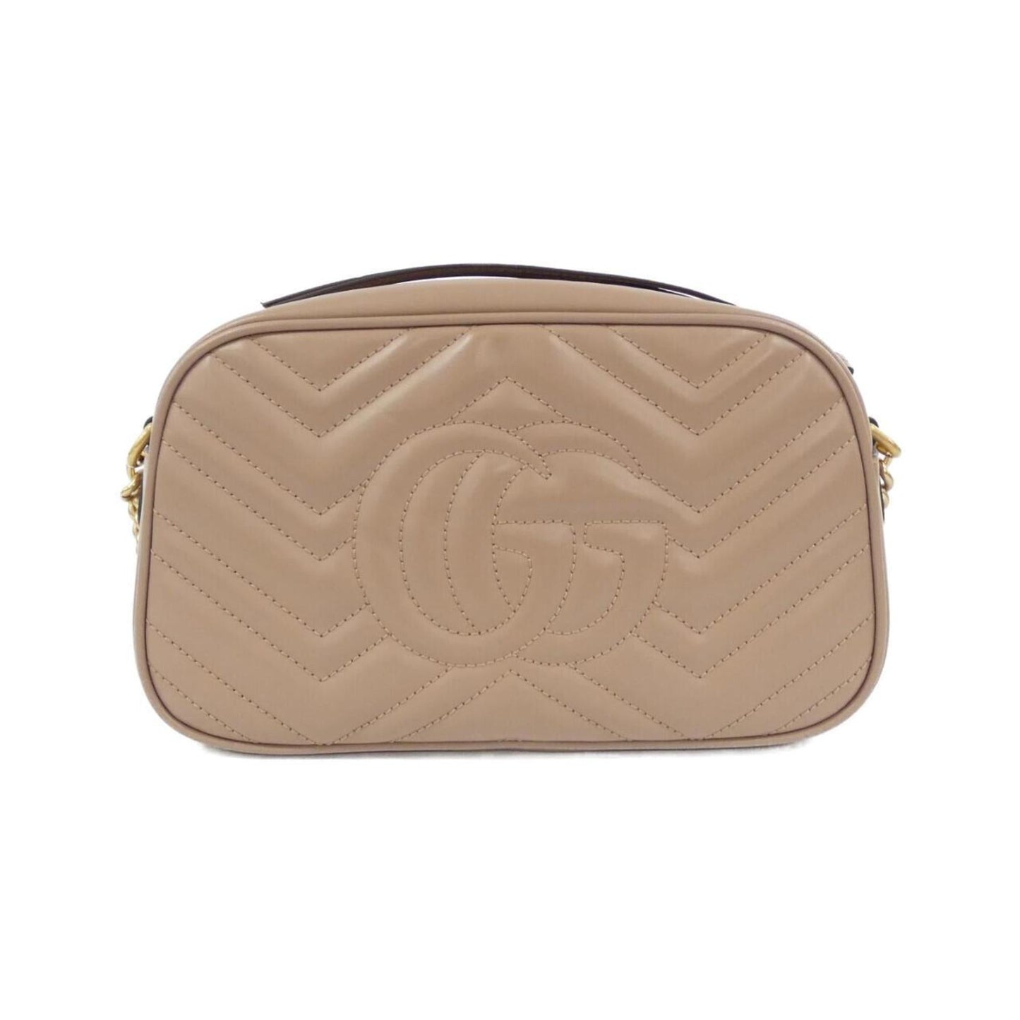 Gucci Gg Marmont Gold Quilting Shoulder Bag