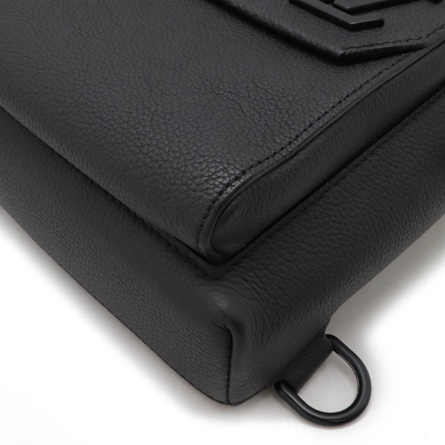 Louis Vuitton Black Noir Leather Shoulder Bag Sling Bag