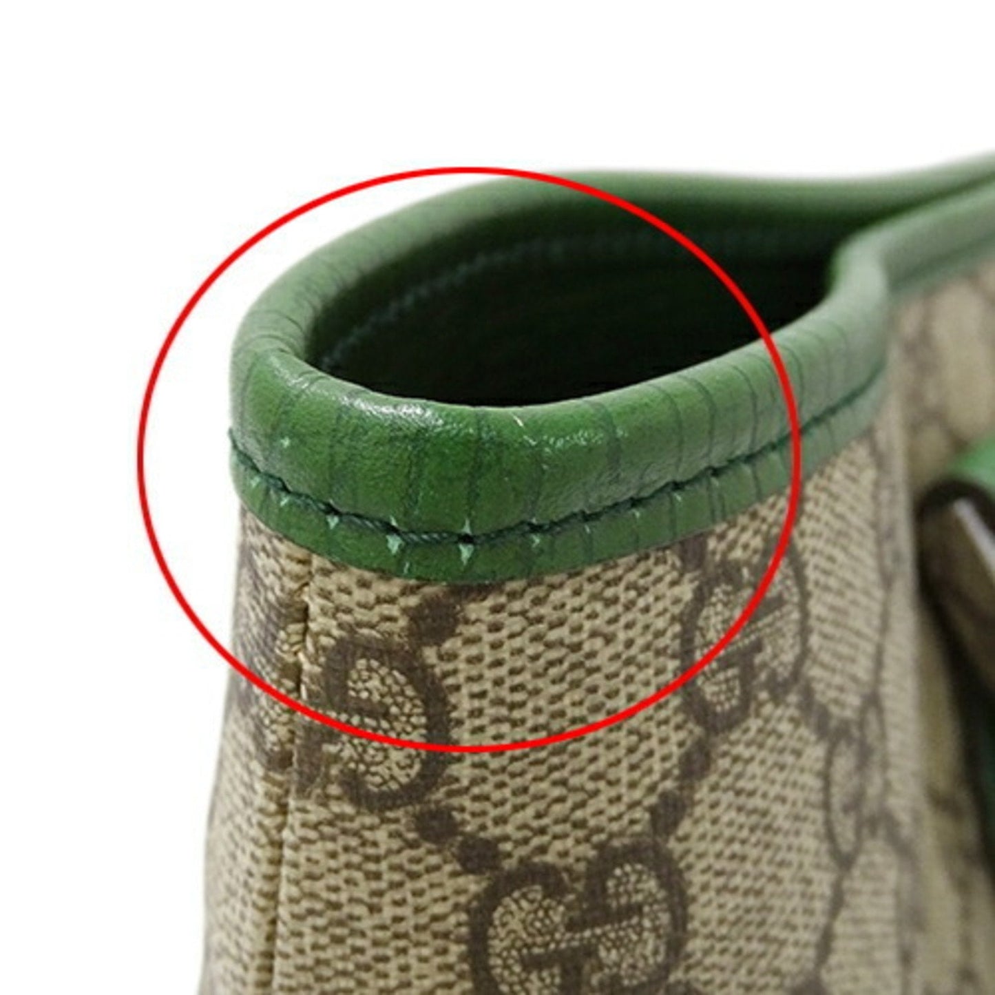 Gucci Beige Brown Green Gg Supreme Tote Bag