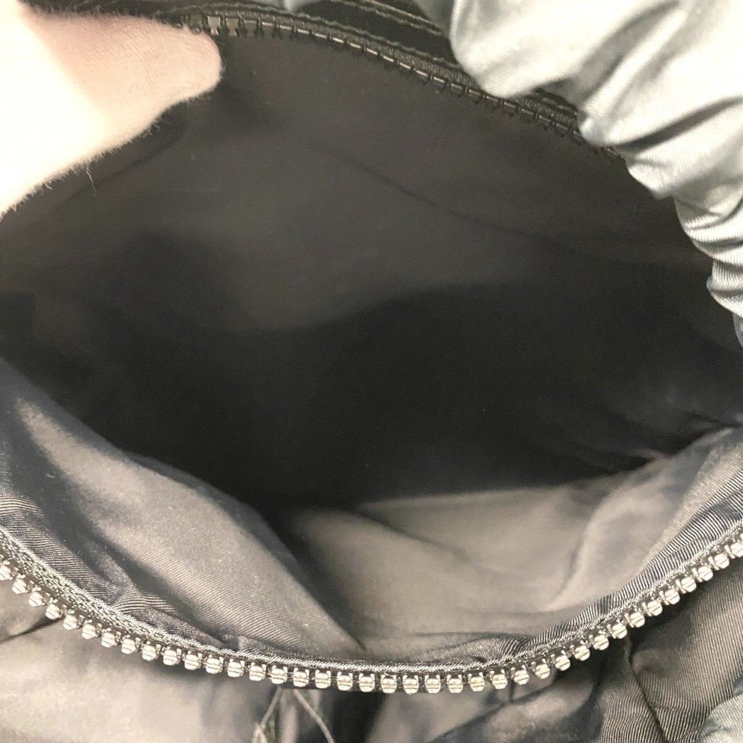 Gucci Black Green Leather Nylon Backpack