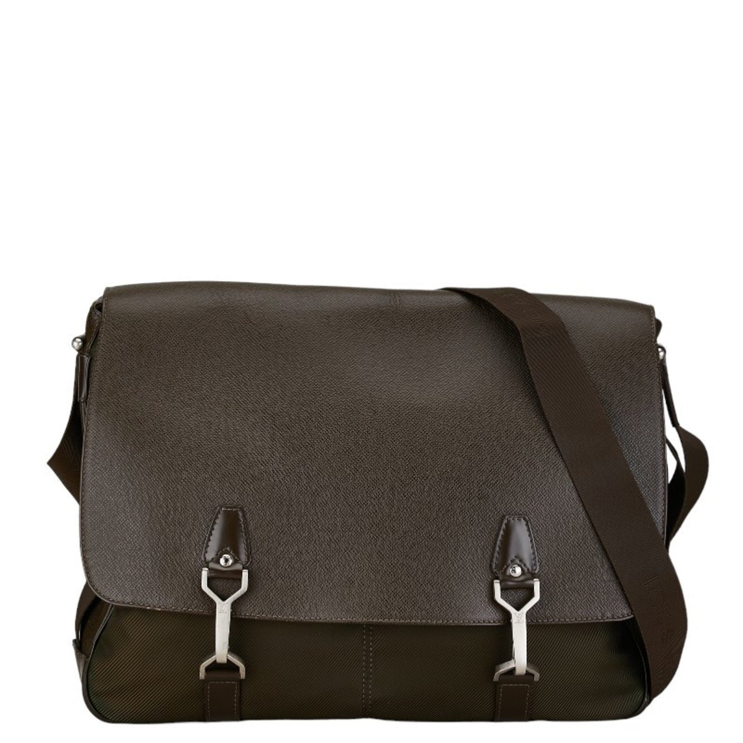 Louis Vuitton Acajou Brown Leather Shoulder Bag ()