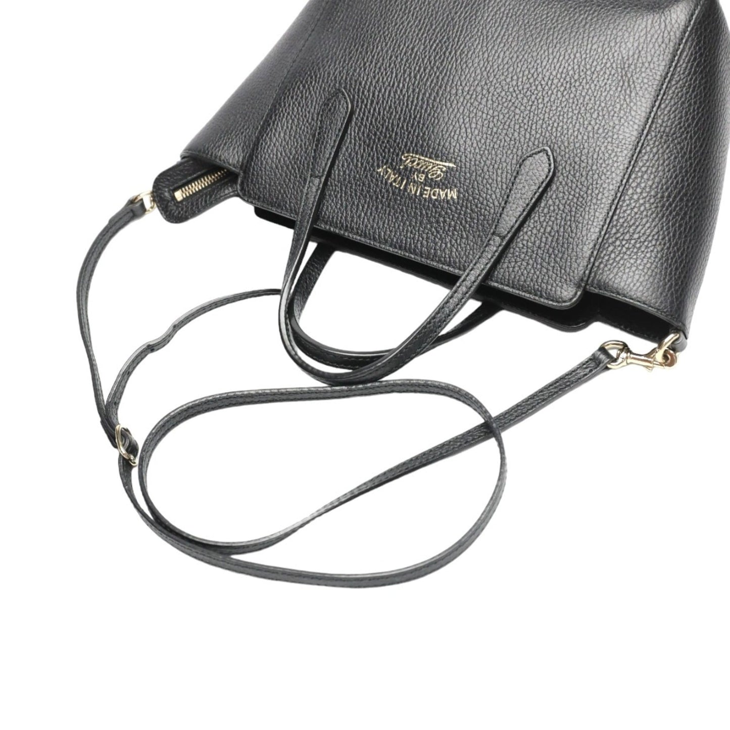 Gucci Black Leather Tote Bag