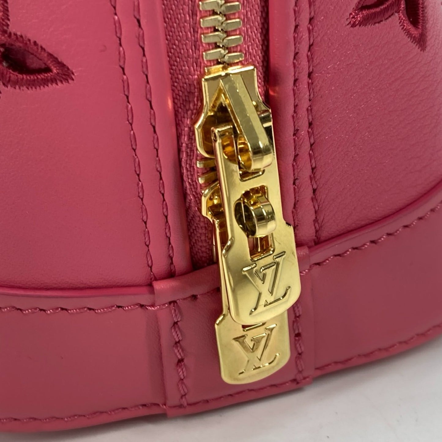 Louis Vuitton Pink Leather Shoulder Bag