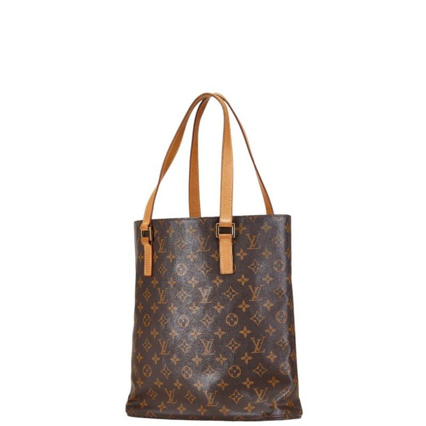 Louis Vuitton Brown Pvc Leather Shoulder Bag Tote Bag
