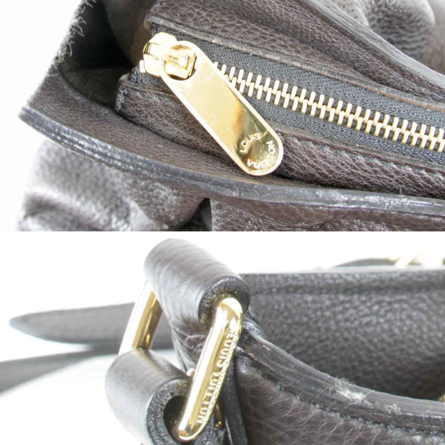 Louis Vuitton Black Mahina Leather Shoulder Bag