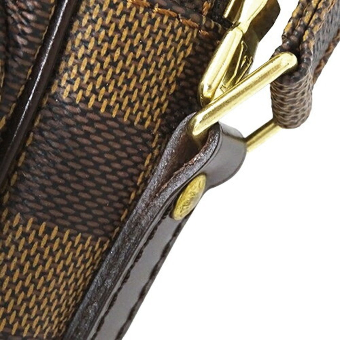 Louis Vuitton Damier Canvas Ebene Damier Canvas Shoulder Bag