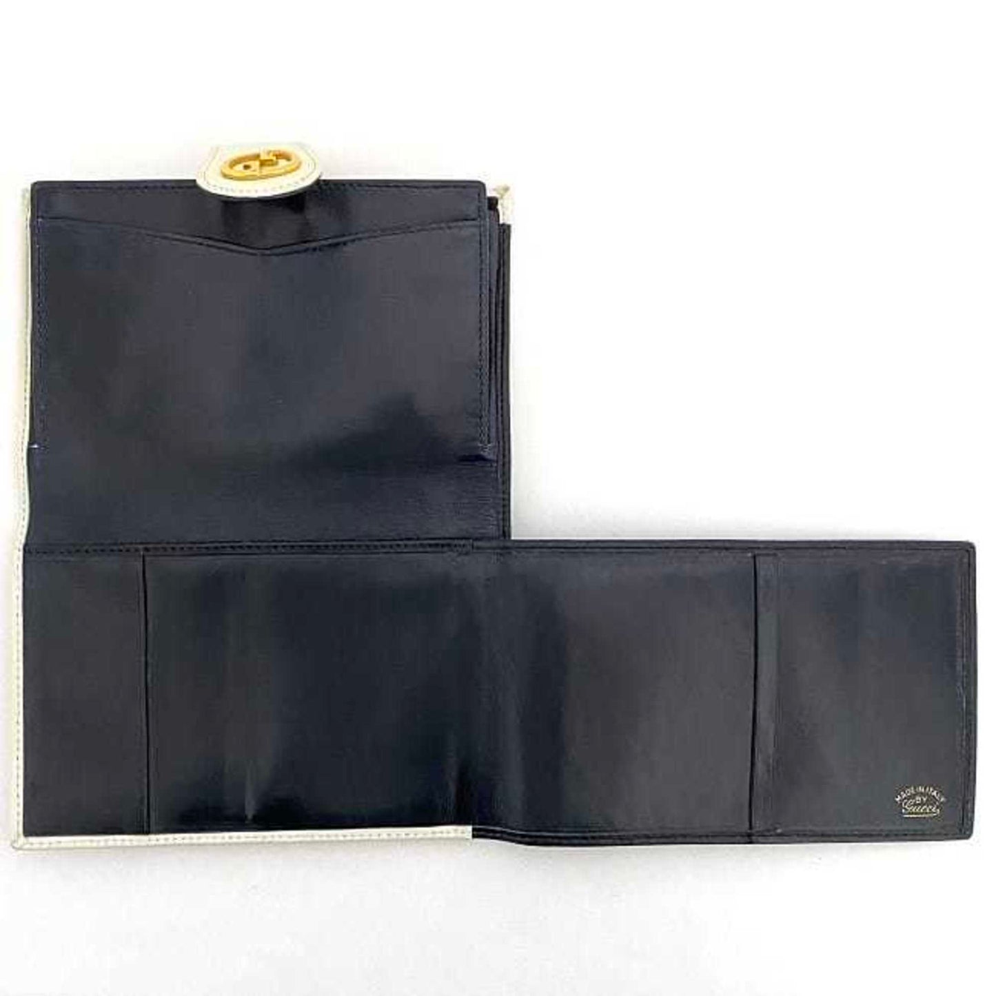 Gucci White Leather Wallet (Bi-Fold)