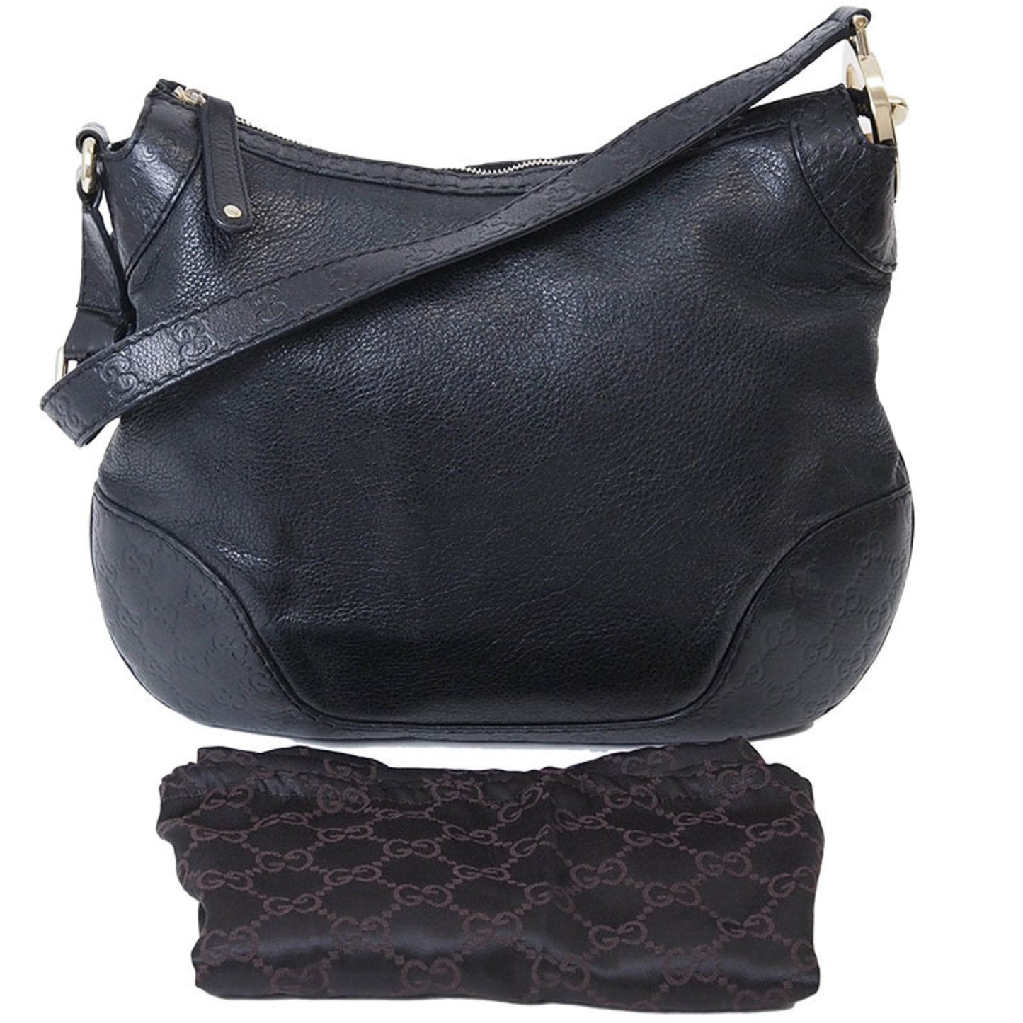 Gucci Black Leather Shoulder Bag